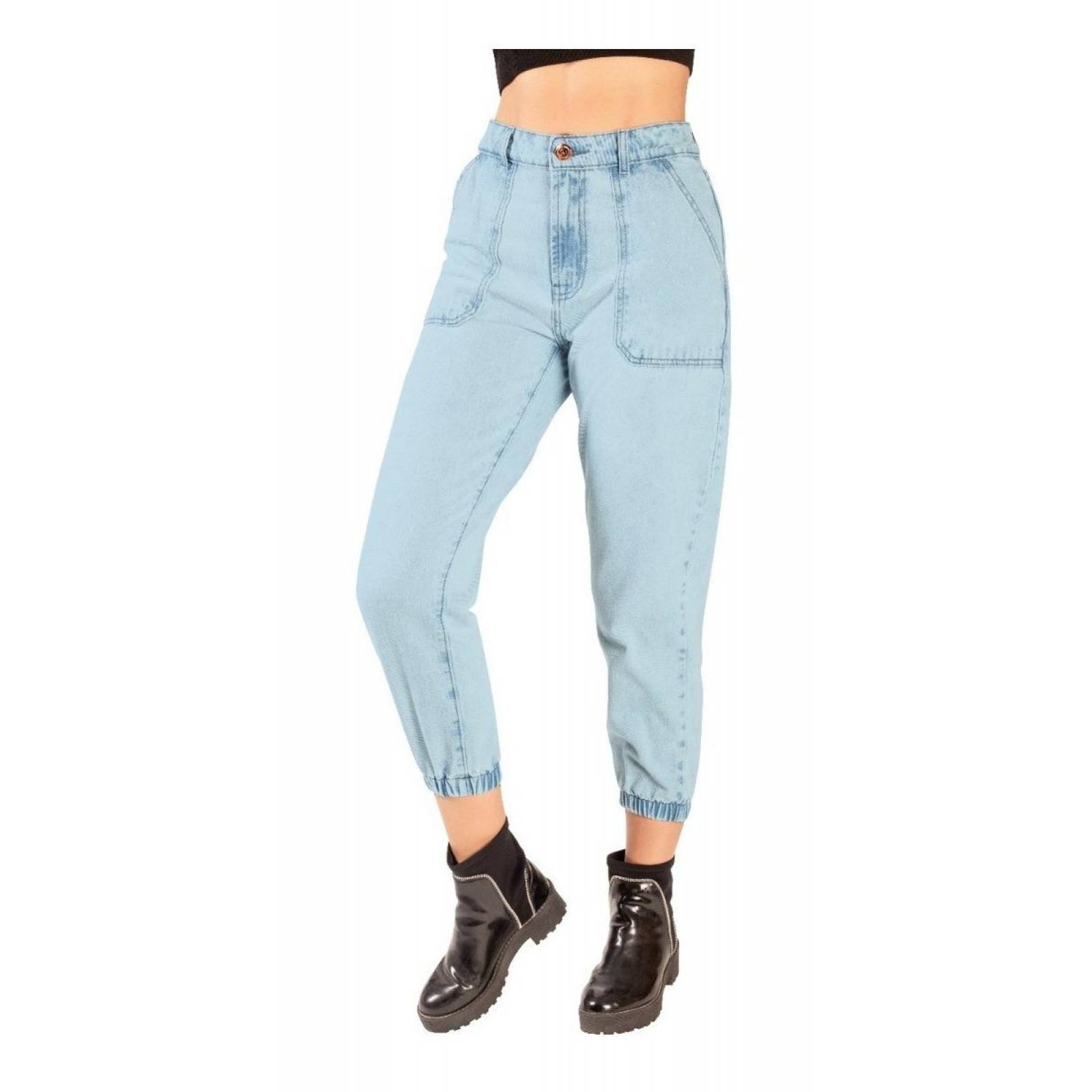 Jogger Mujer Mezclilla 