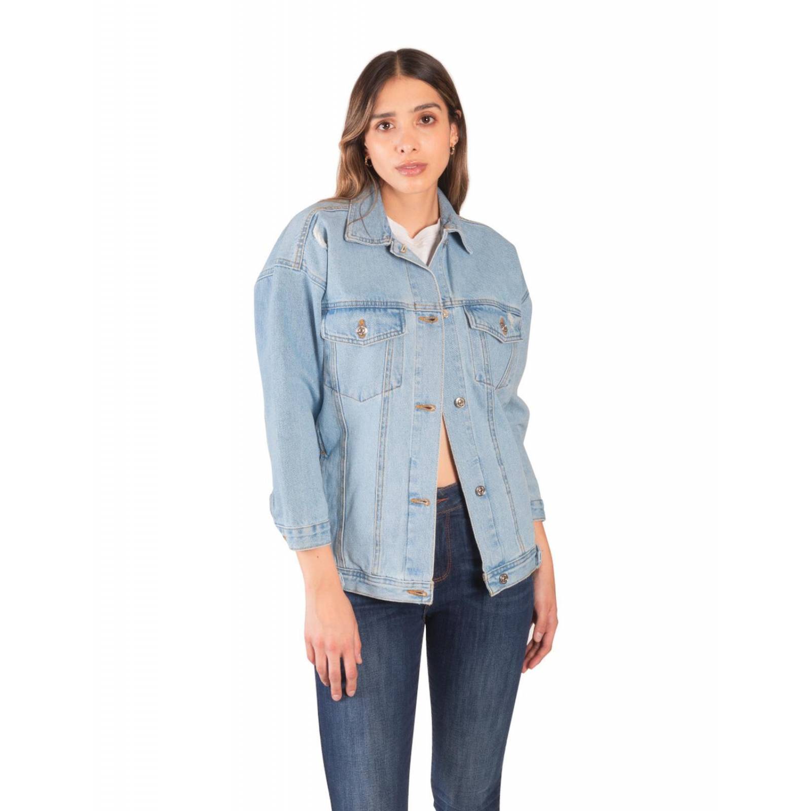 Chamarra oversize de mezclilla jeanswest 