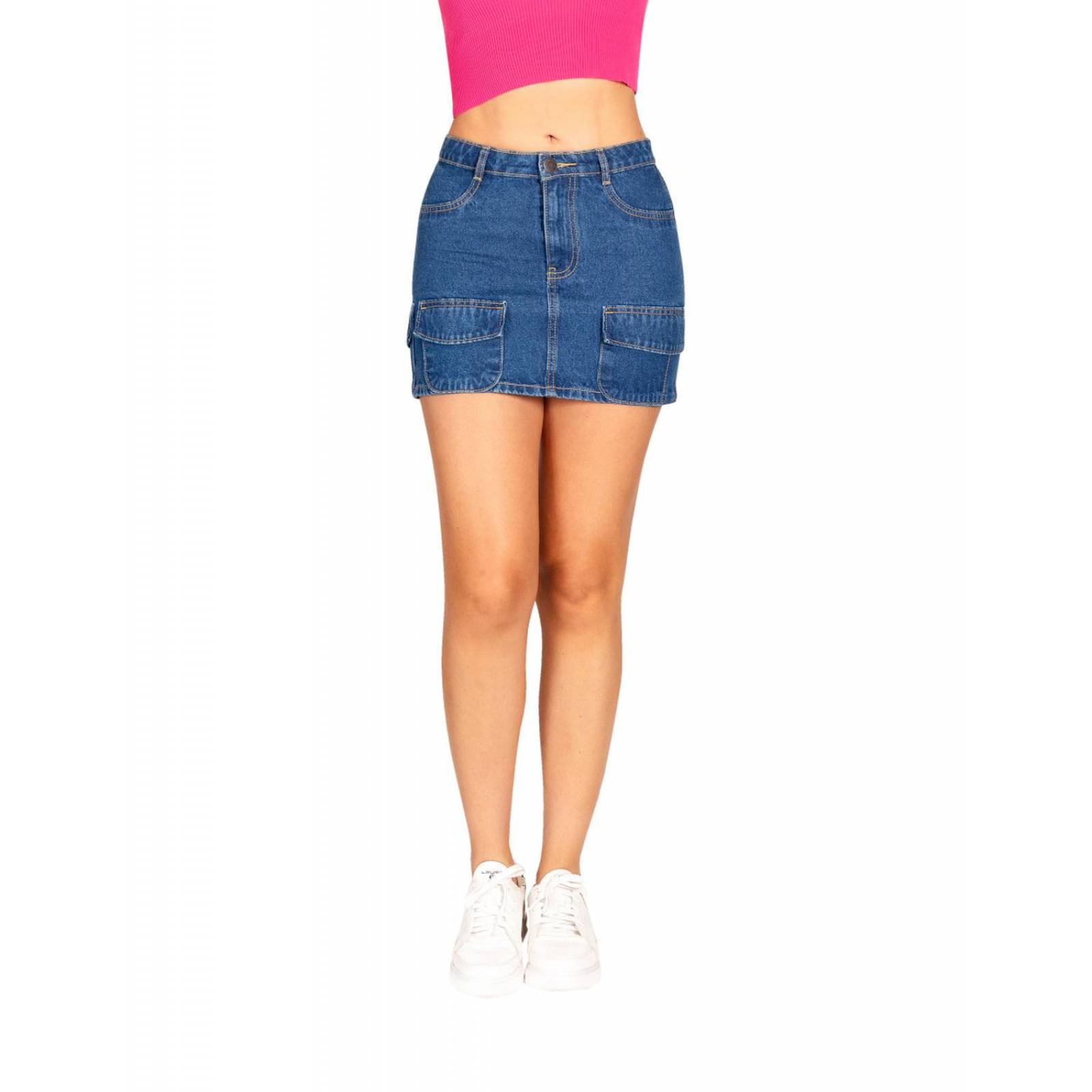 Falda cargo mini de mezclilla jeanswest 2151 