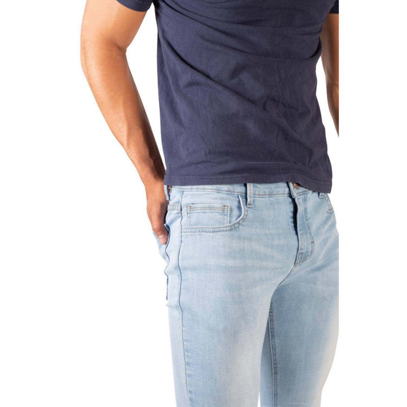 Pantalon Super Skinny Hombre Mezclilla Confort 7467 