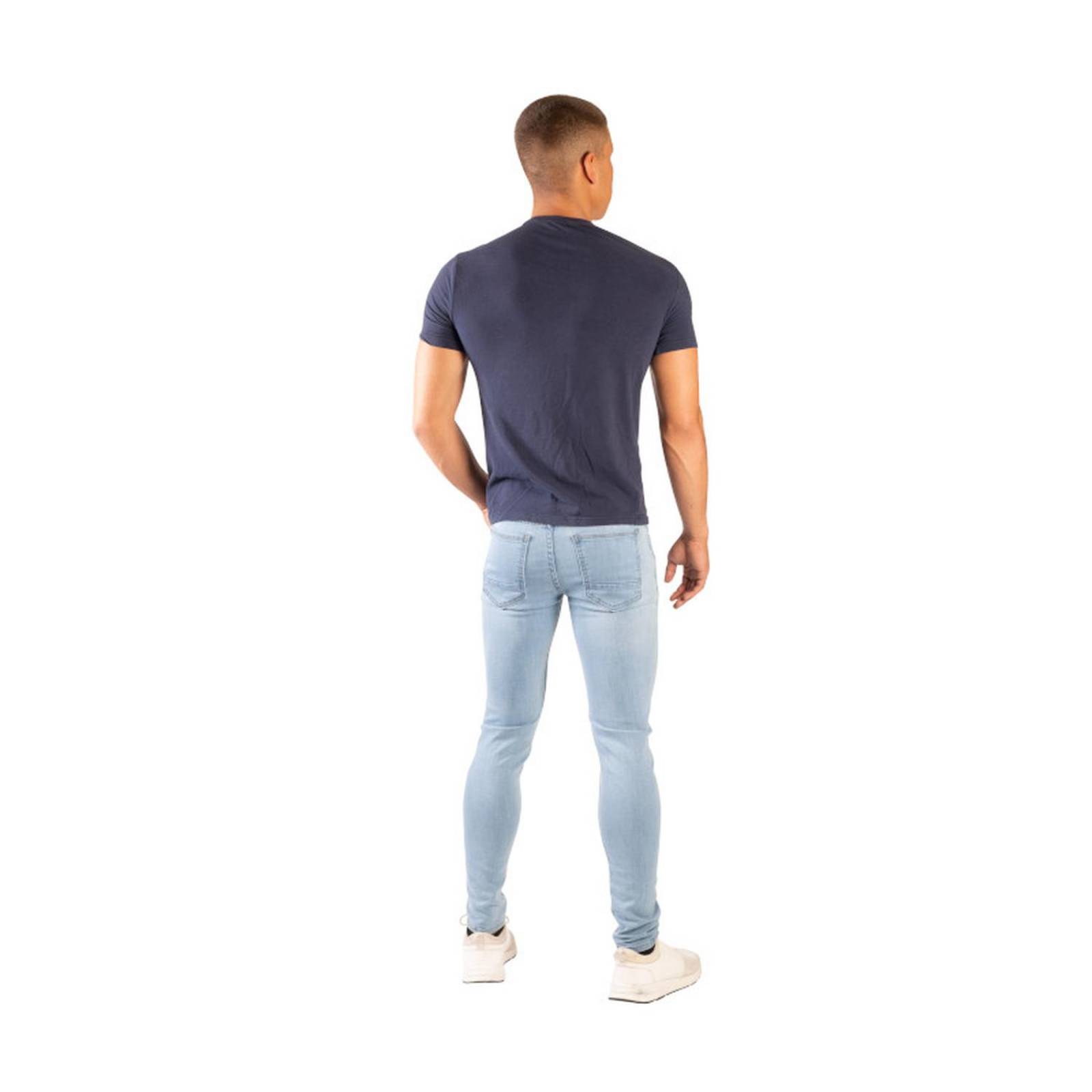 Pantalon Super Skinny Hombre Mezclilla Confort 7467 