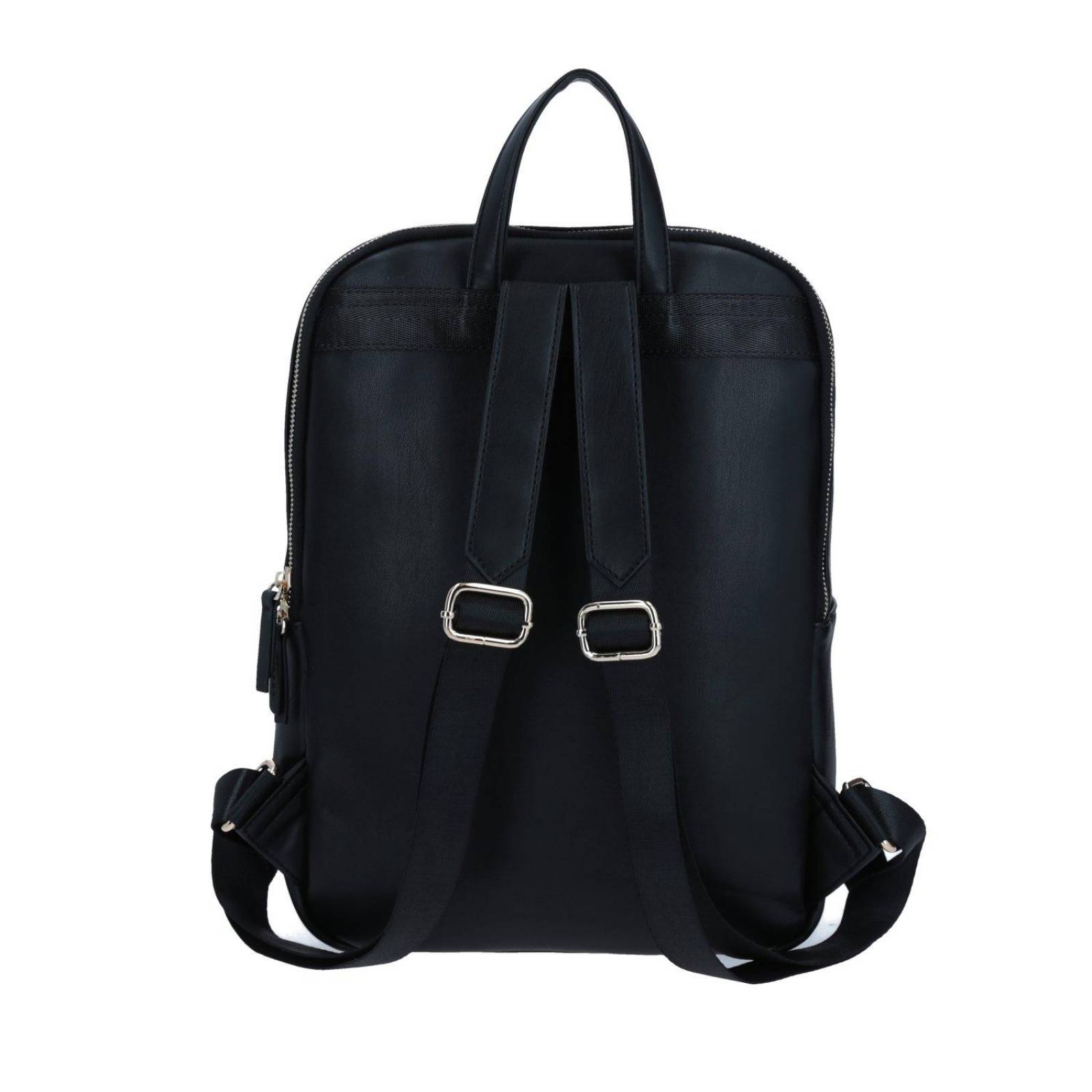Mochila Backpack Grande GORETT Negro LEMIN Porta Laptop simple de hasta 13 pulgadas 