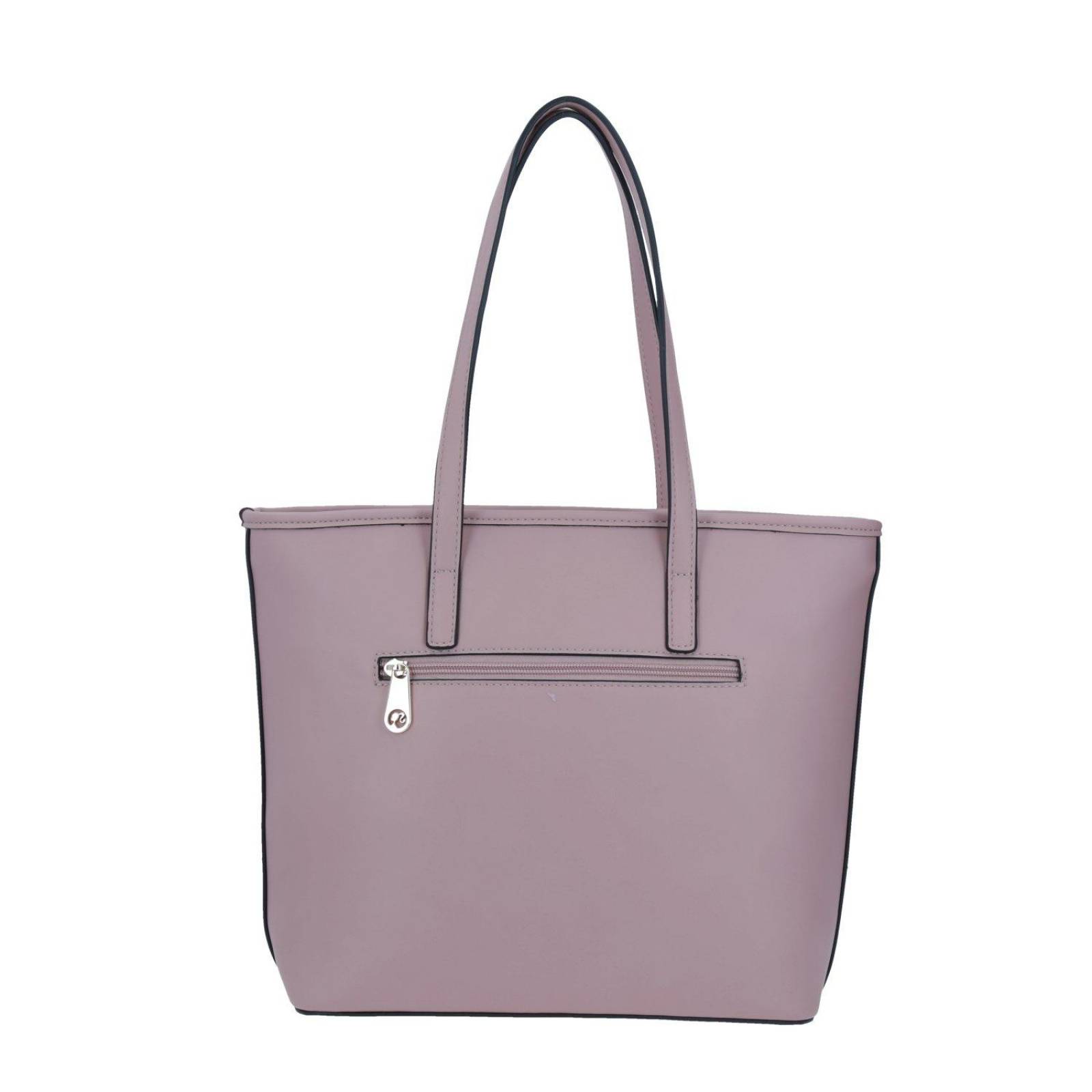 Bolso Tote Barbie Con Textura Bordada Color Rosa 