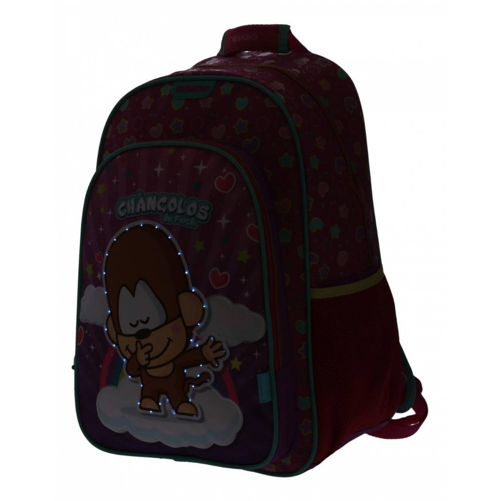 Mochila Chenson Grande Nubes Changolos Con Luz Led 