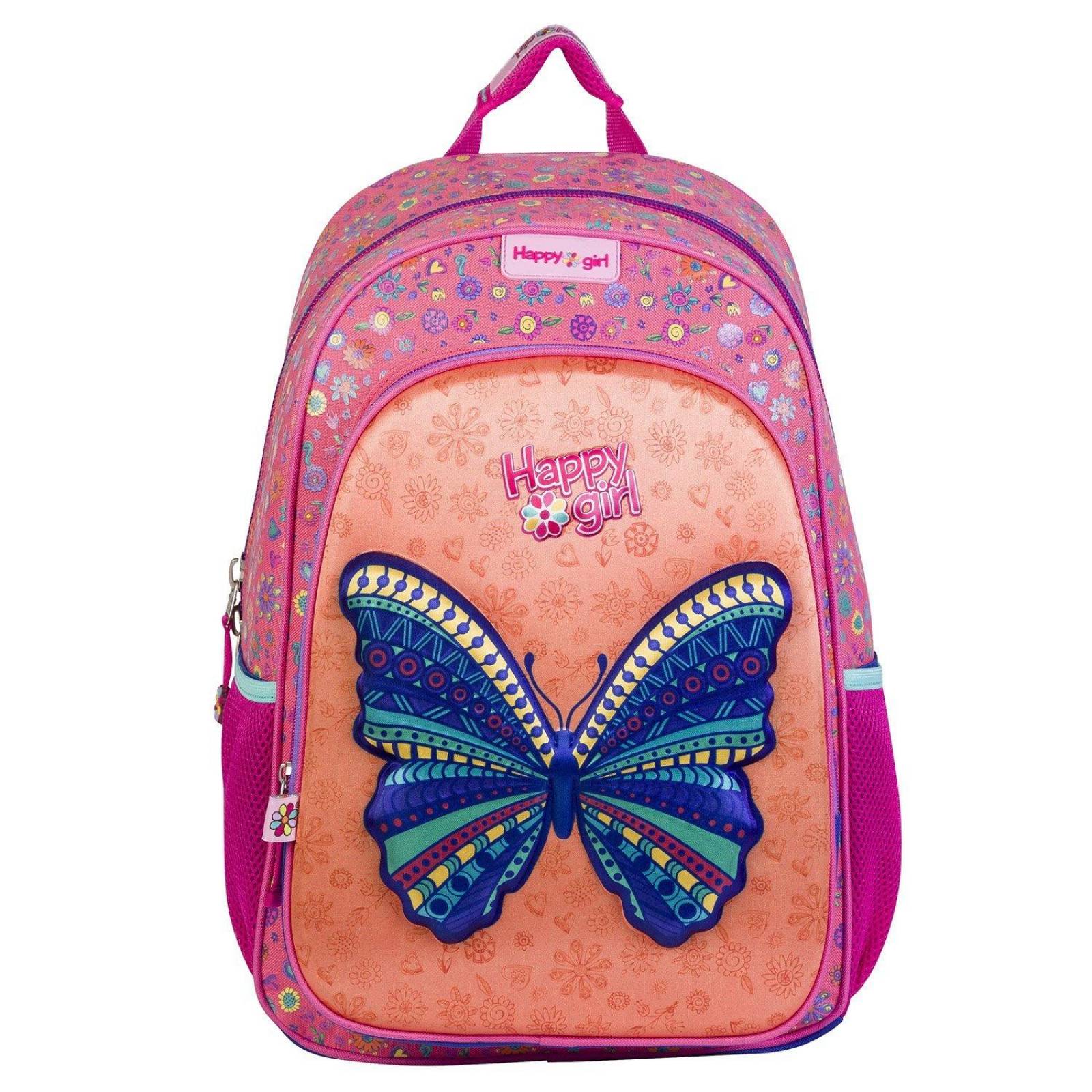 Mochila grande mariposa happy girl