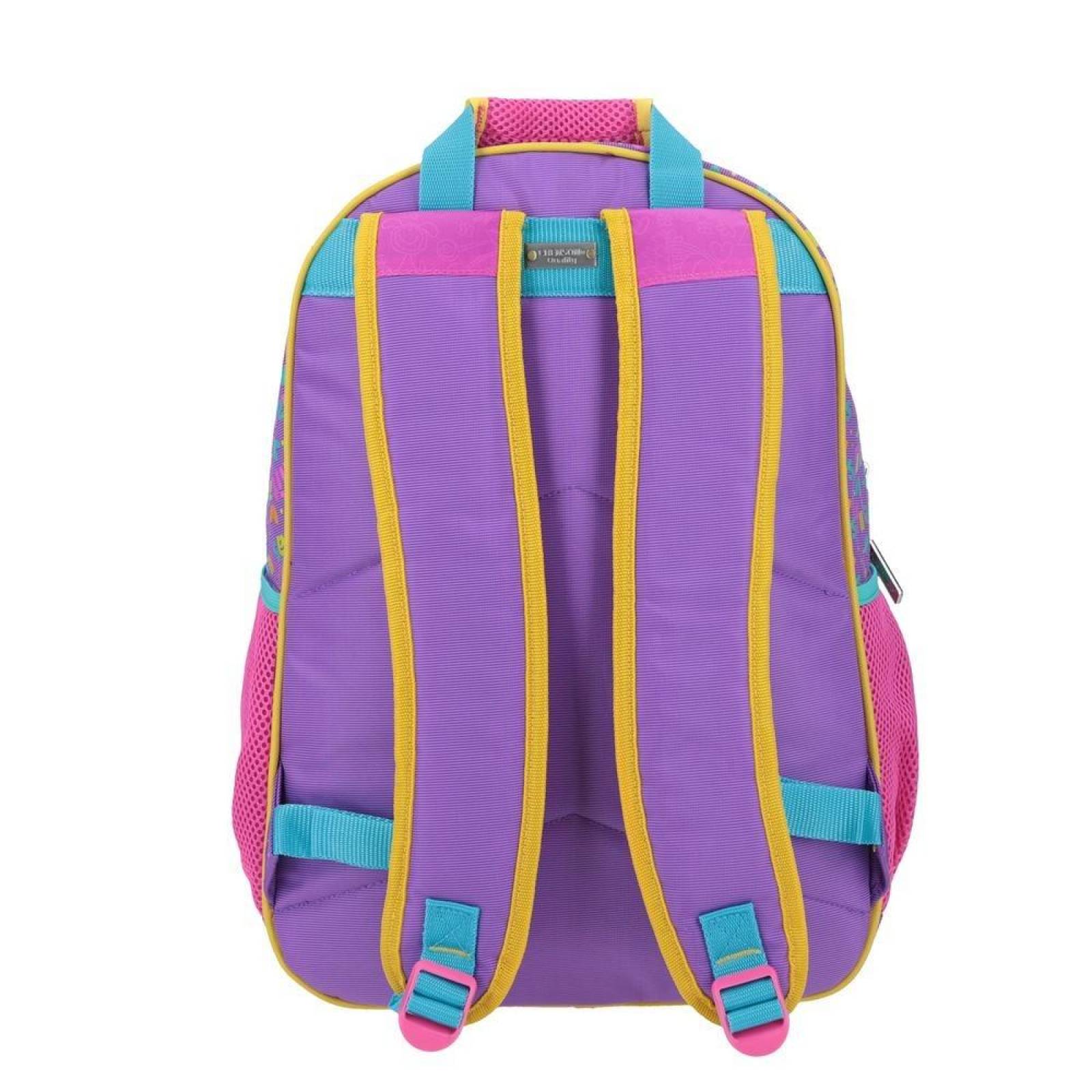 Mochila Grande Morado Chenson Fulanitos Fuzy 