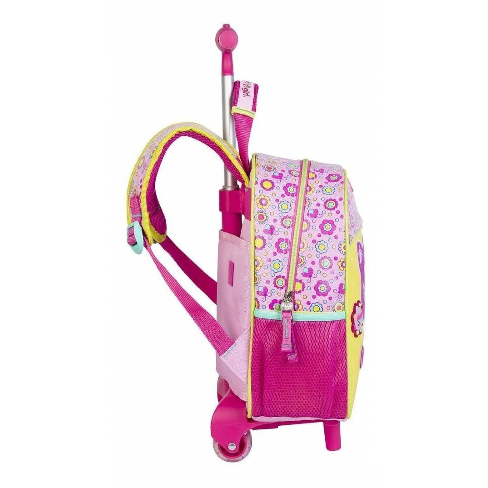 Mochila De Ruedas Chica Niña Rosa Chenson Happy Girl Ayn 