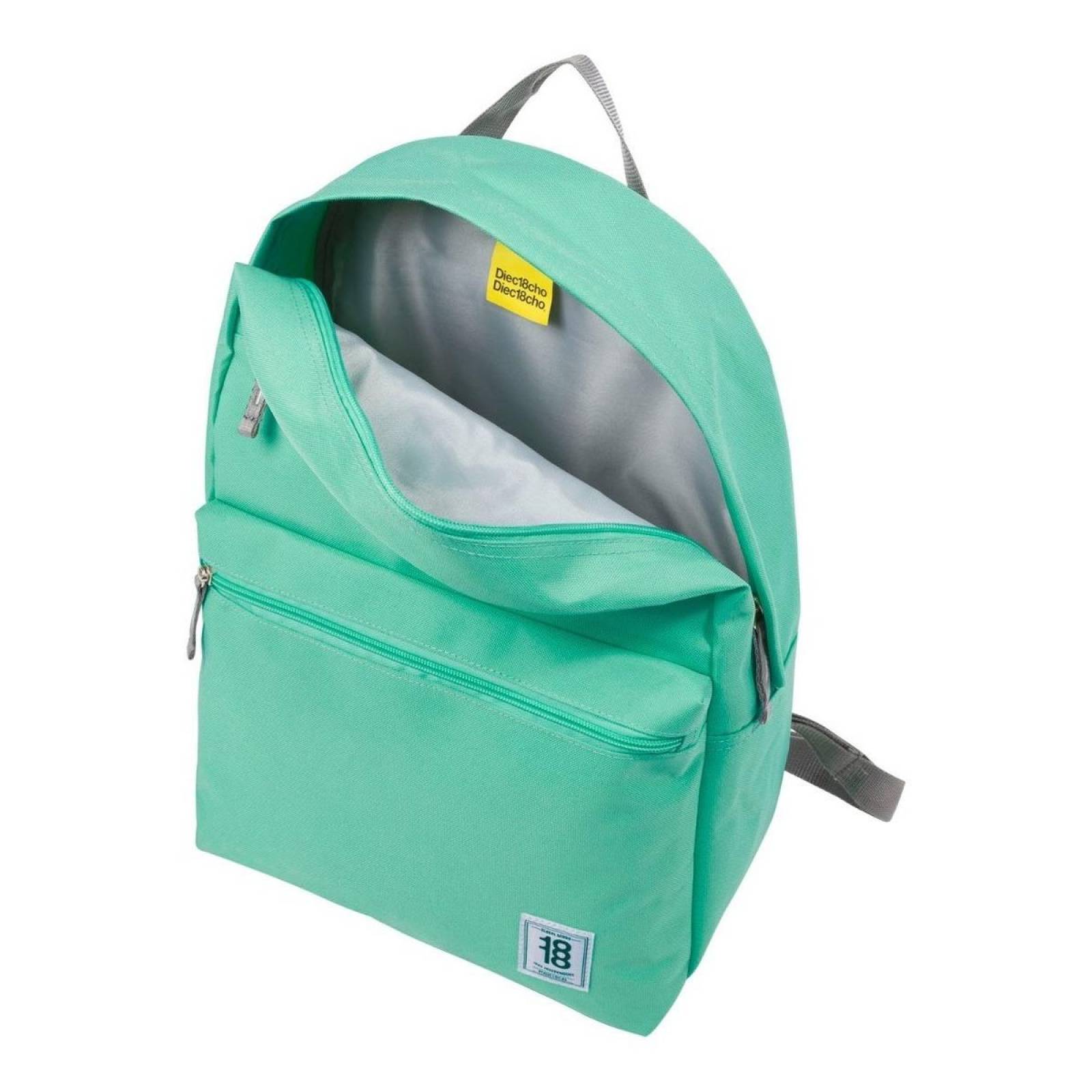Mochila Colors 1818 Juvenil Unisex Grande Verde Menta 