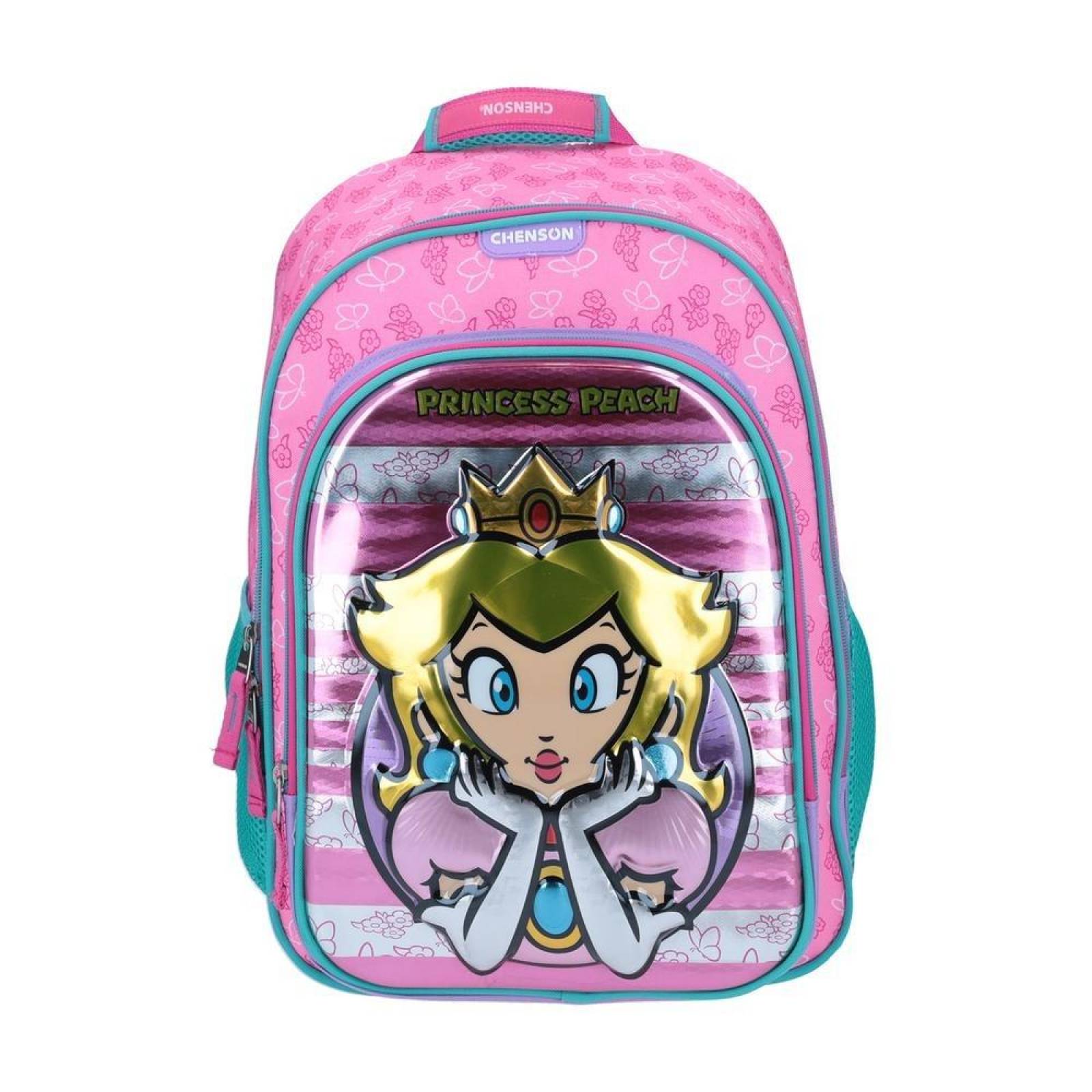 Mochila Grande Chenson Mario Bros Rosa Prins 