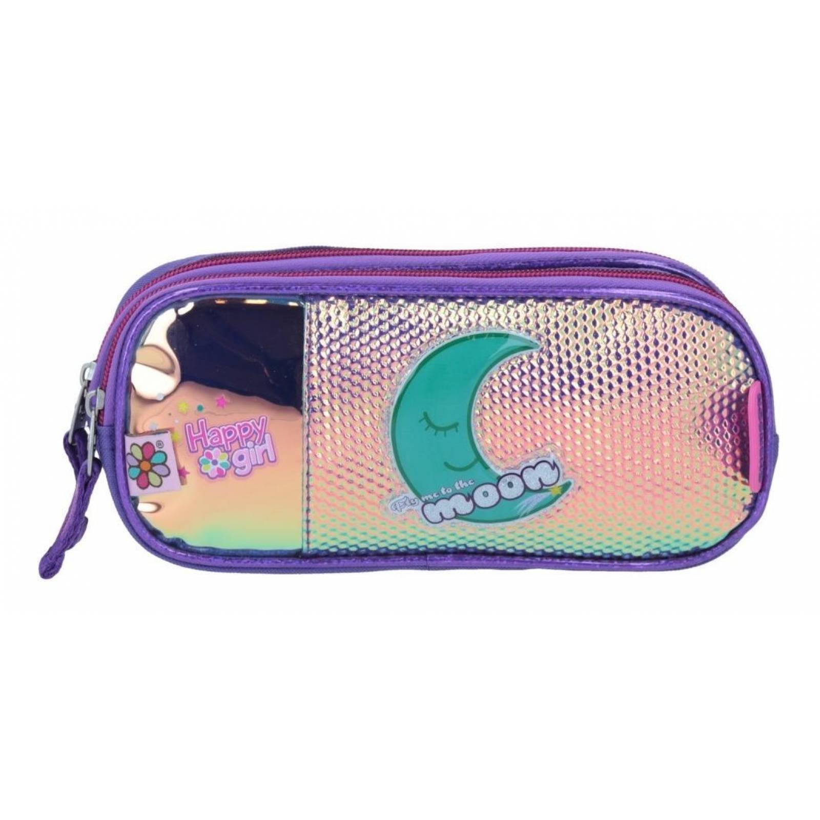 Lapicera The Moon Happy Girl Iridiscente Doble Compartimento