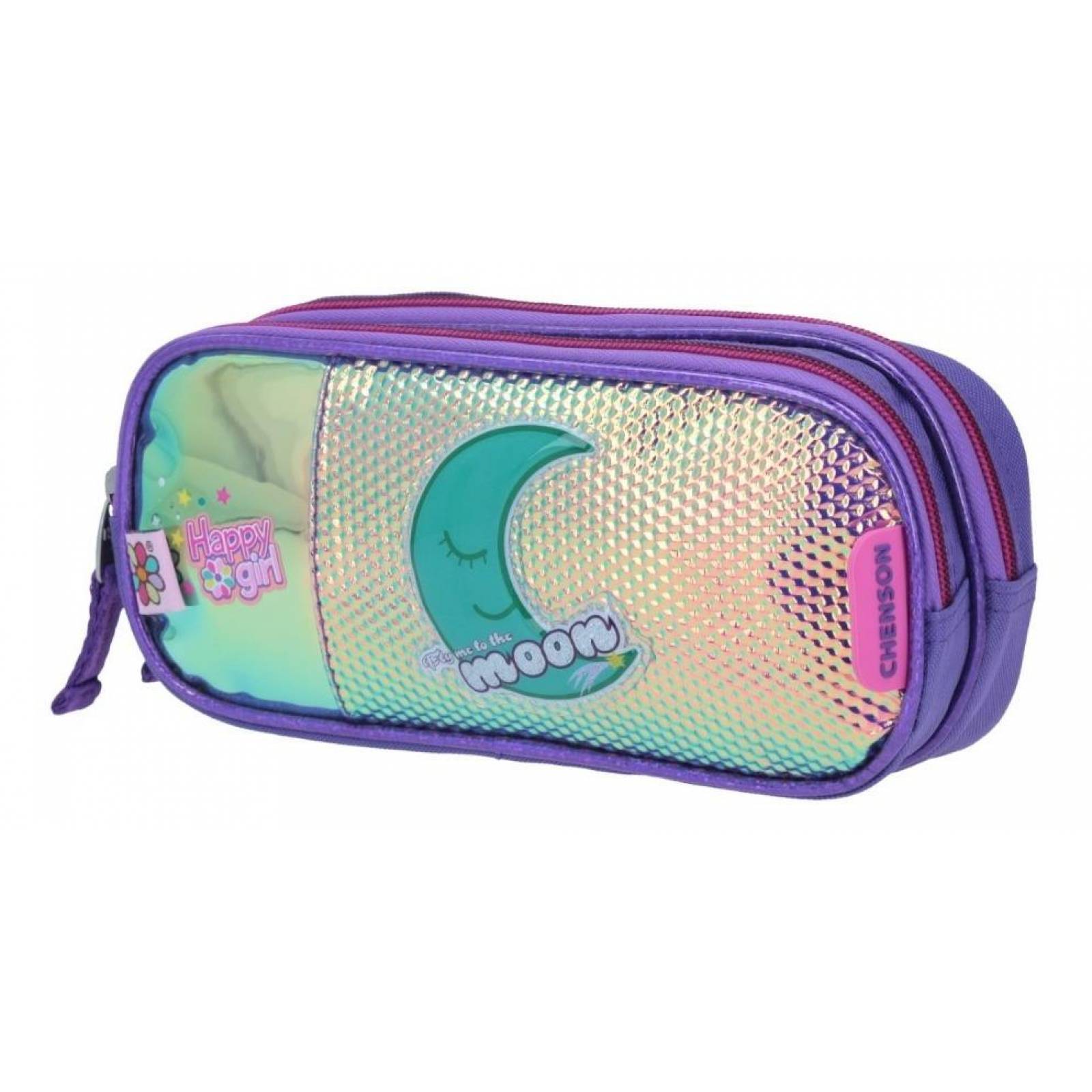 Lapicera The Moon Happy Girl Iridiscente Doble Compartimento