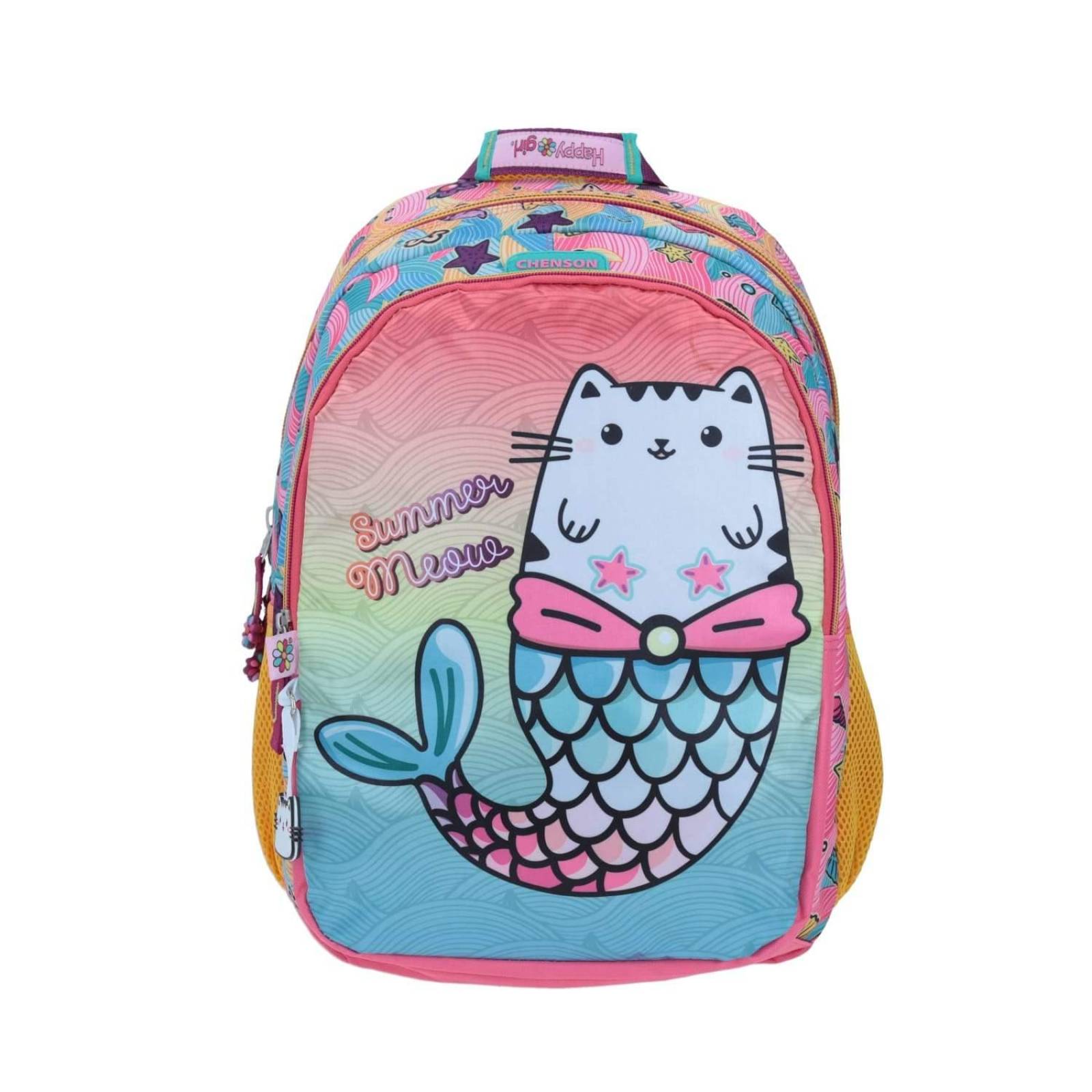 Mochila Gato Sirena Happy Girl 