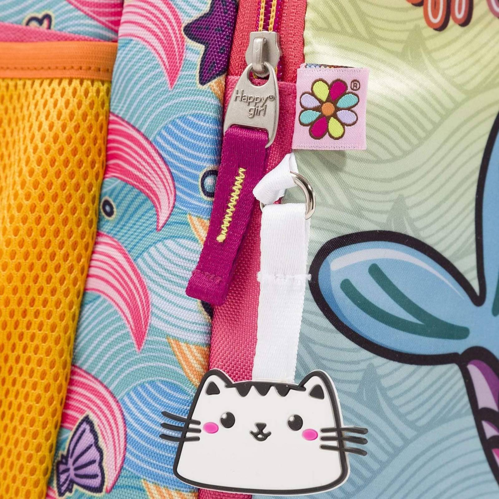 Mochila Gato Sirena Happy Girl 