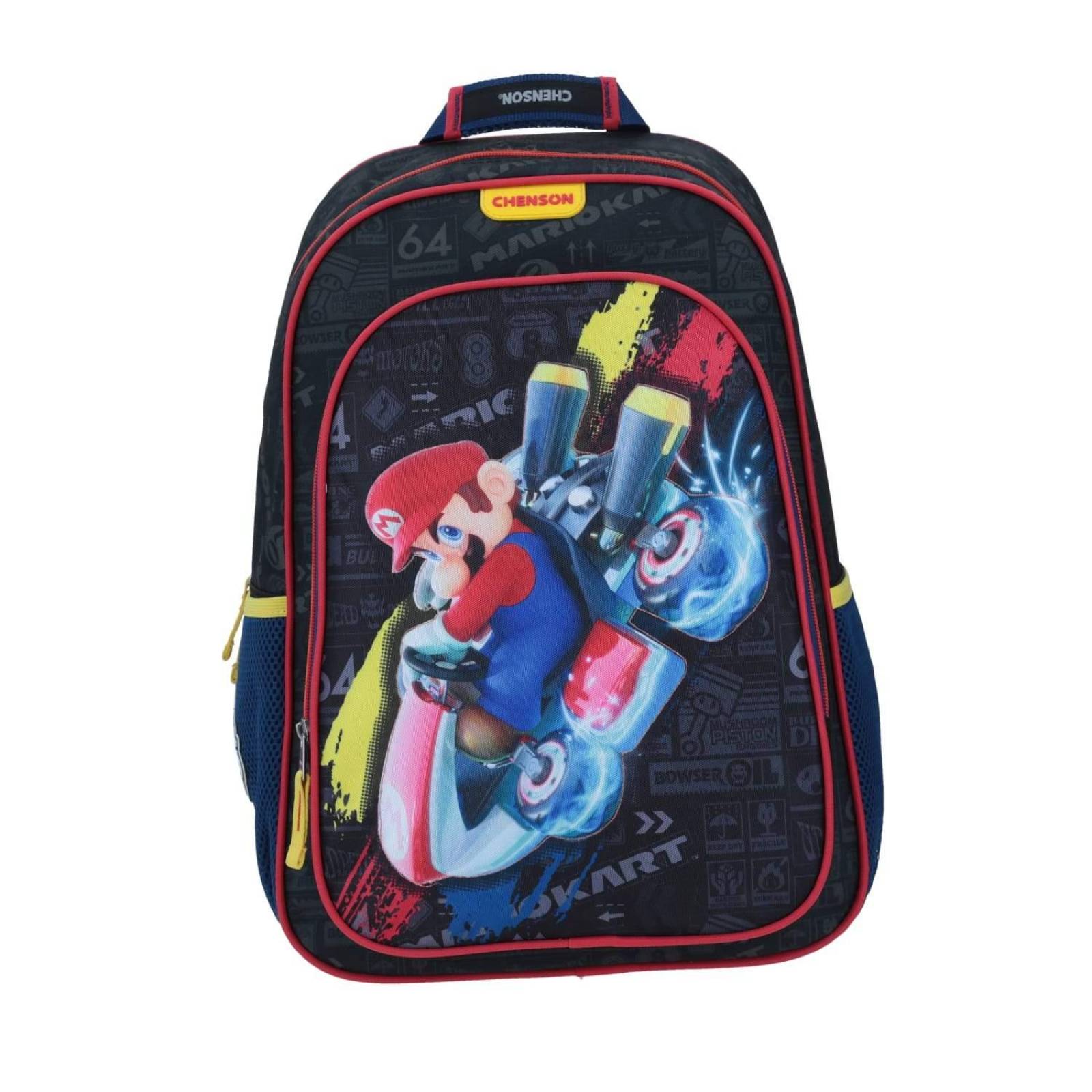 Mochila Mario Kart Led Negra 