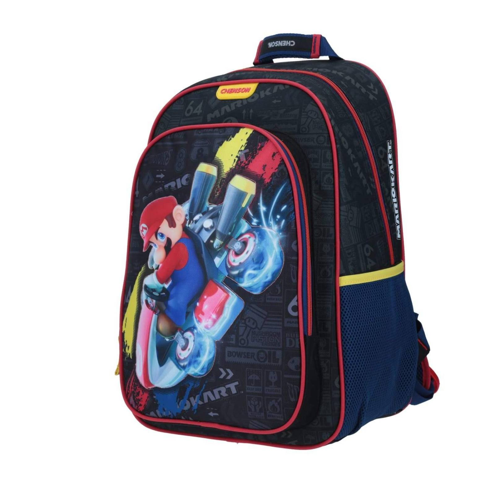 Mochila Mario Kart Led Negra 