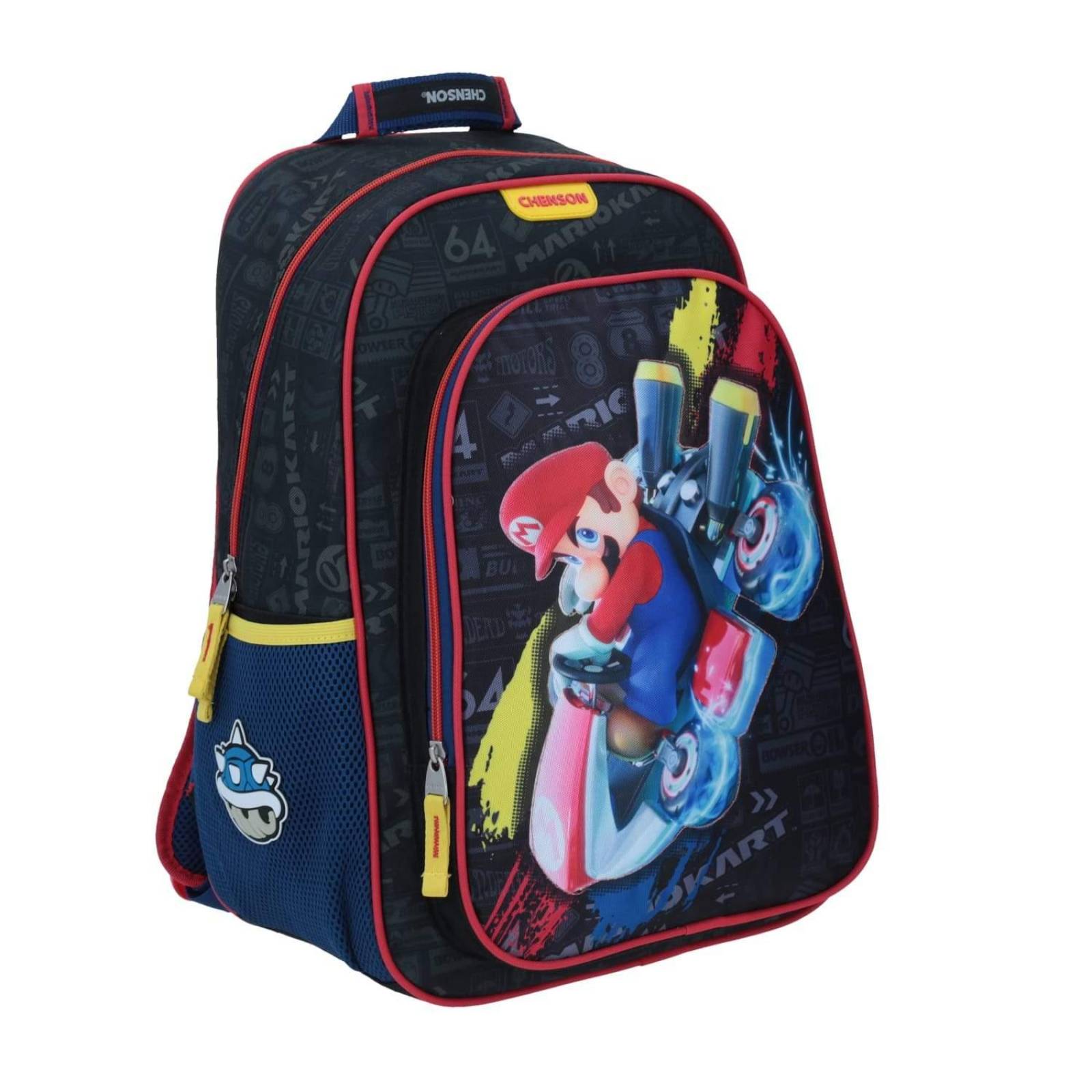 Mochila Mario Kart Led Negra 