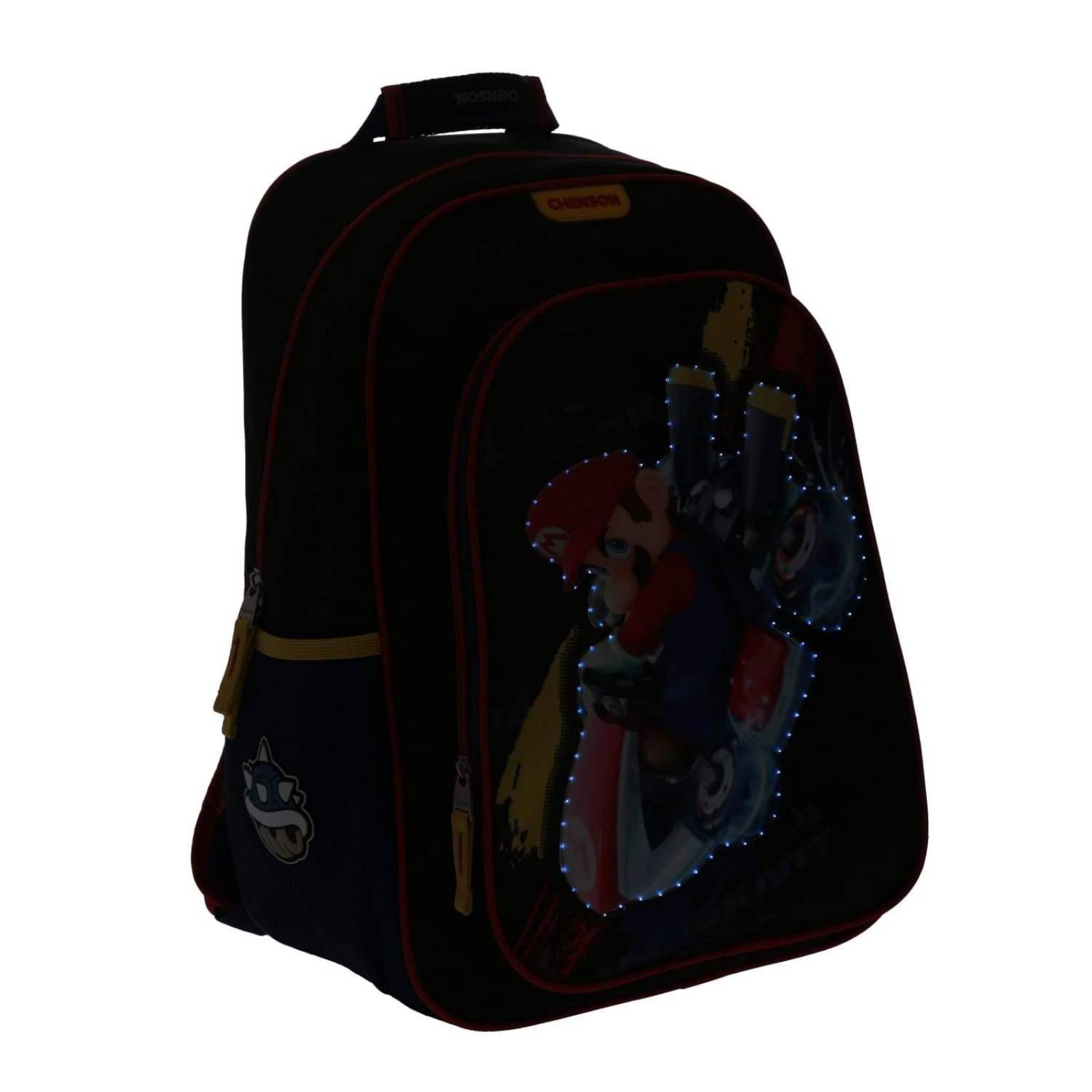 Mochila Mario Kart Led Negra 