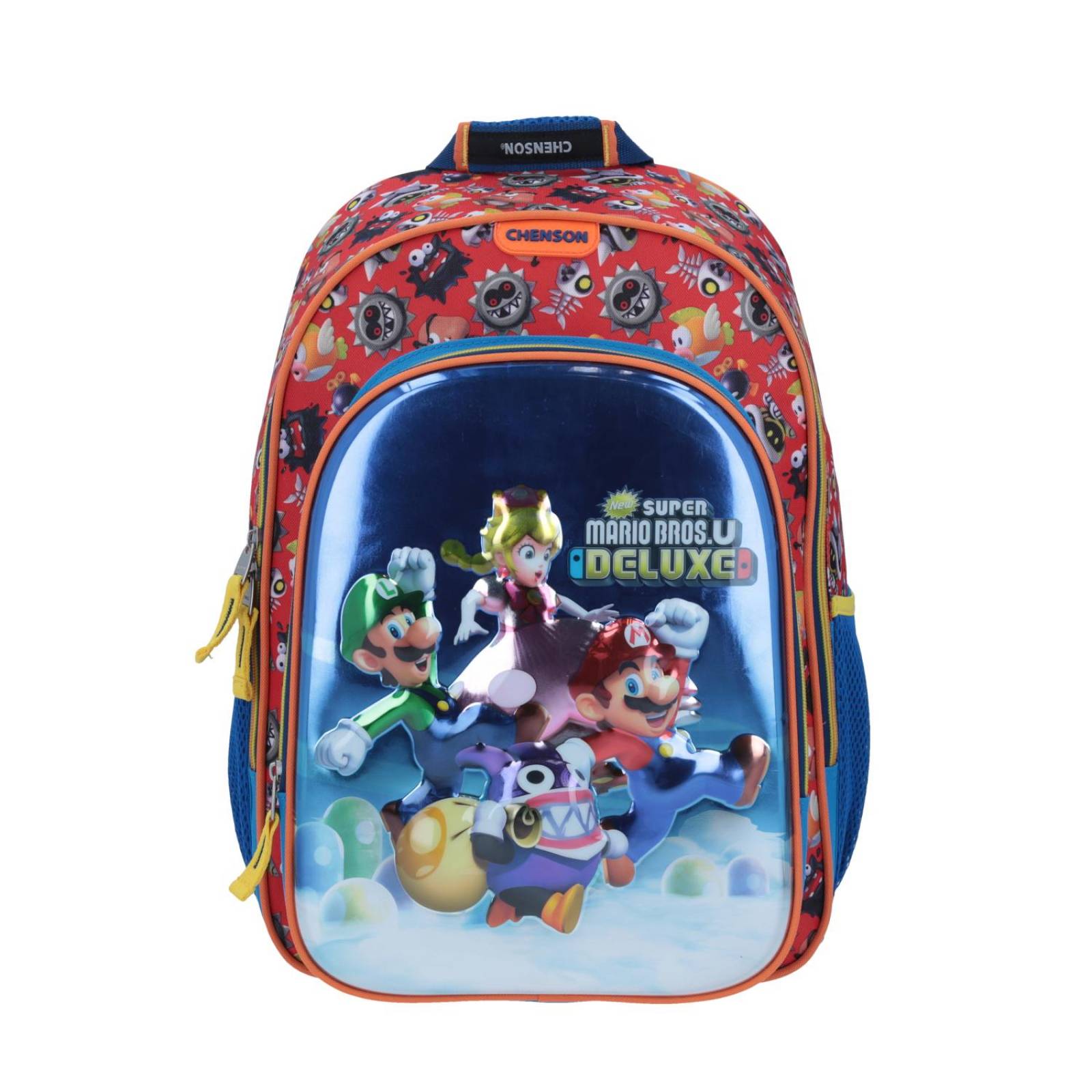 Mochila con Ruedas Grande Rojo Chenson Mario Bros Primaria CAPRI