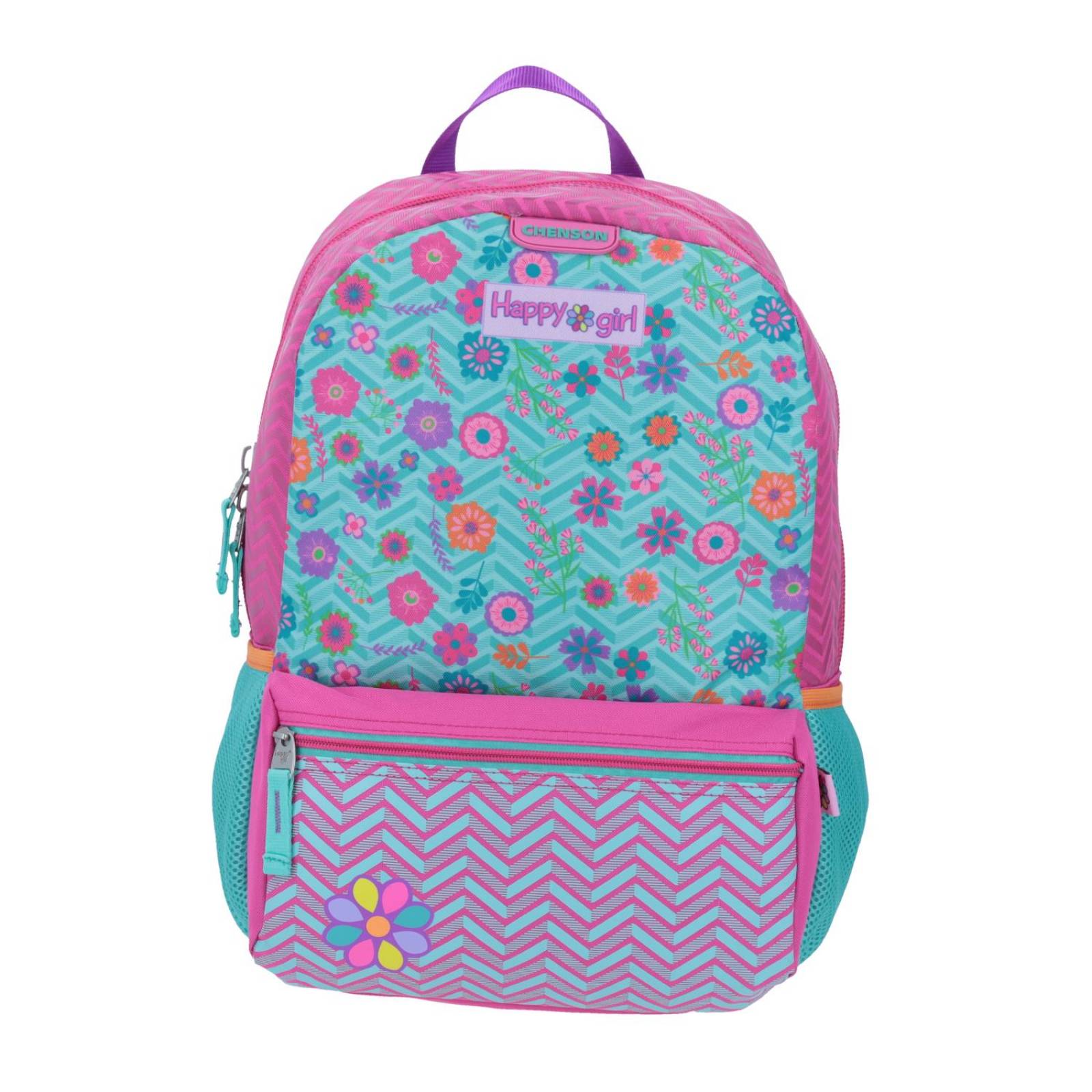MOCHILA FLORES HAPPY GIRL 