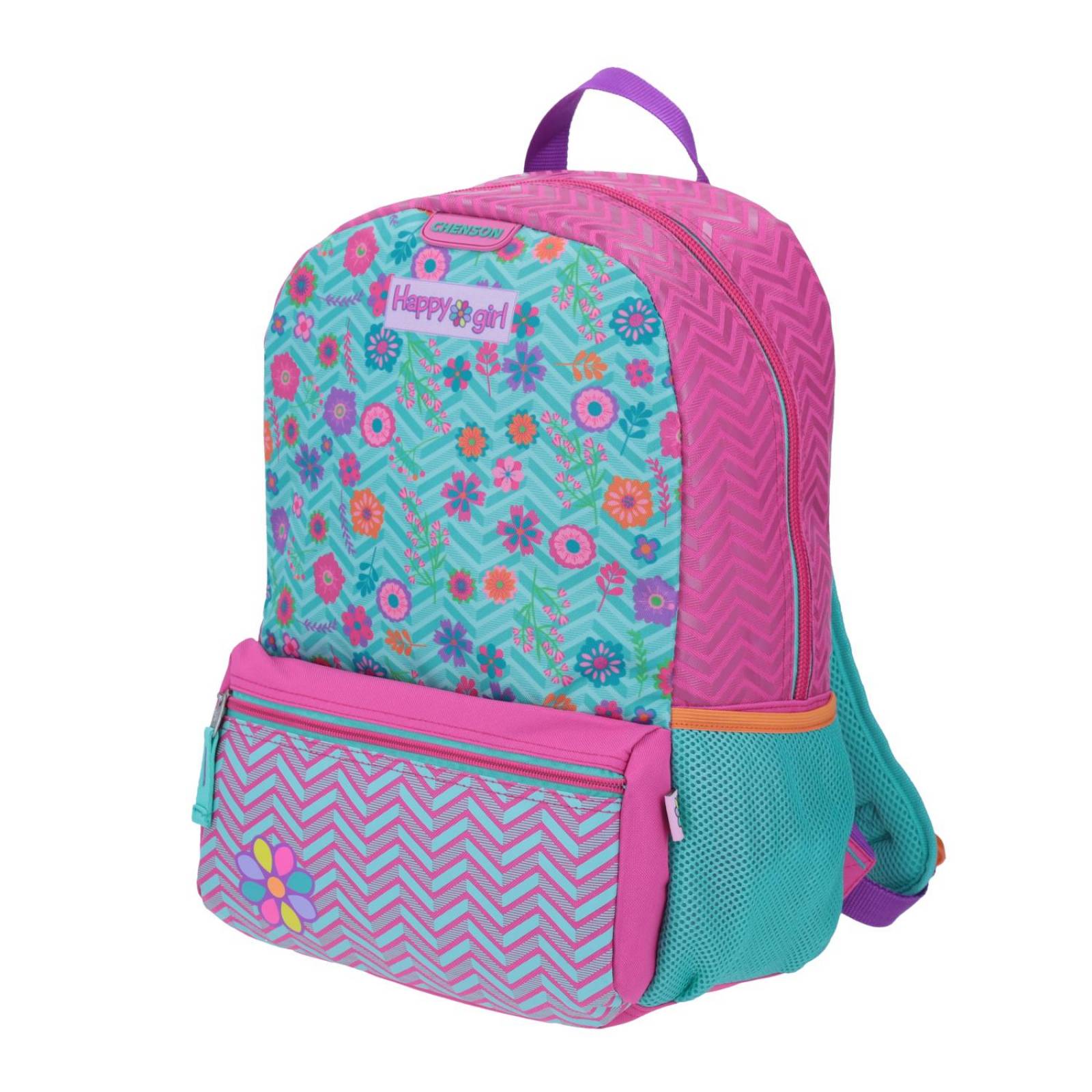 MOCHILA FLORES HAPPY GIRL 