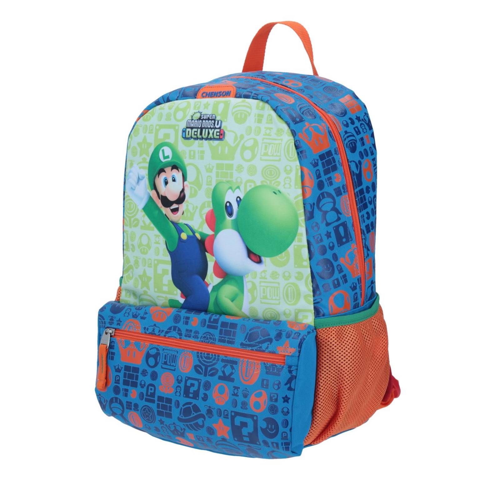 MOCHILA LUIGI & YOSHI DELUXE AZUL 