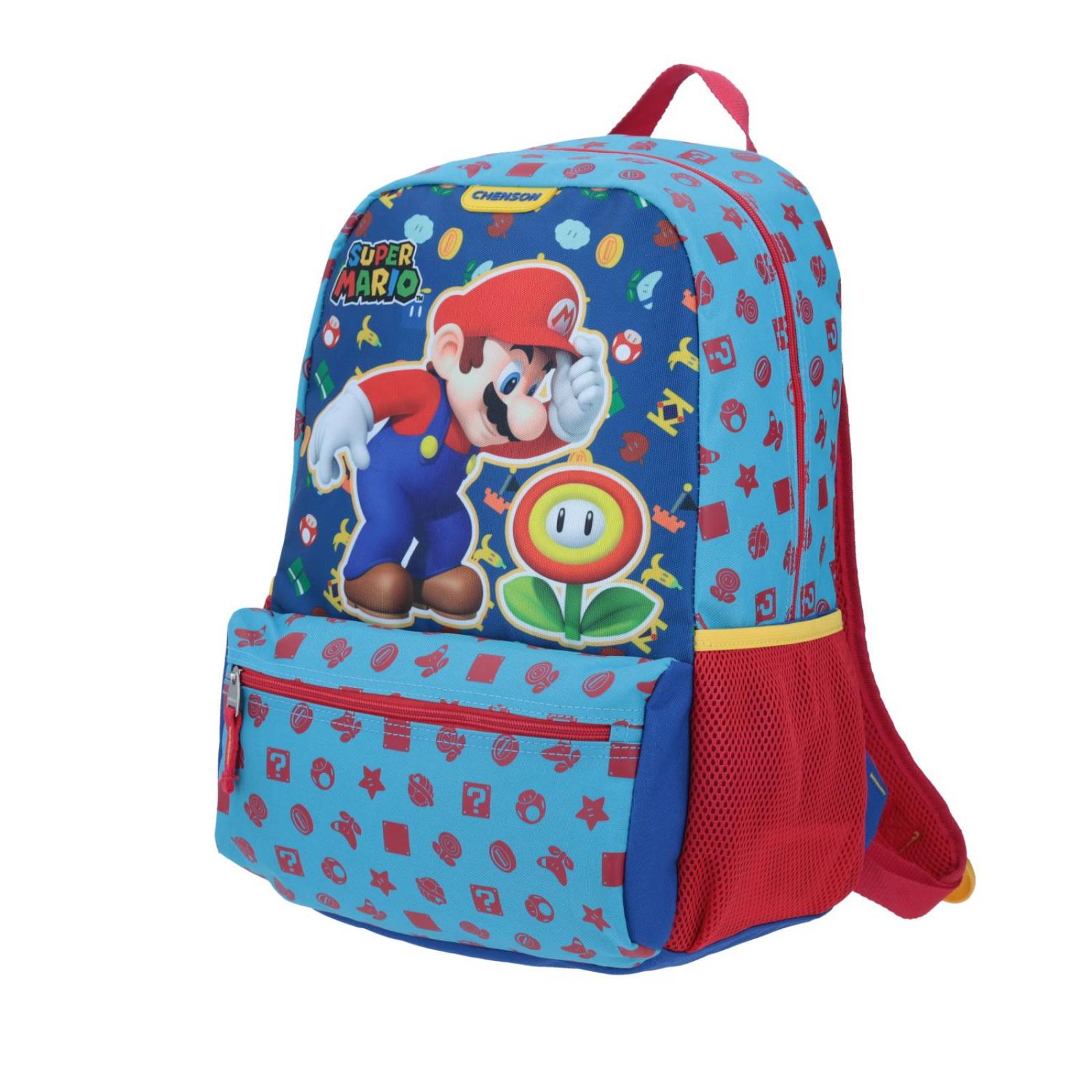 MOCHILA MARIO FLOR DE FUEGO 
