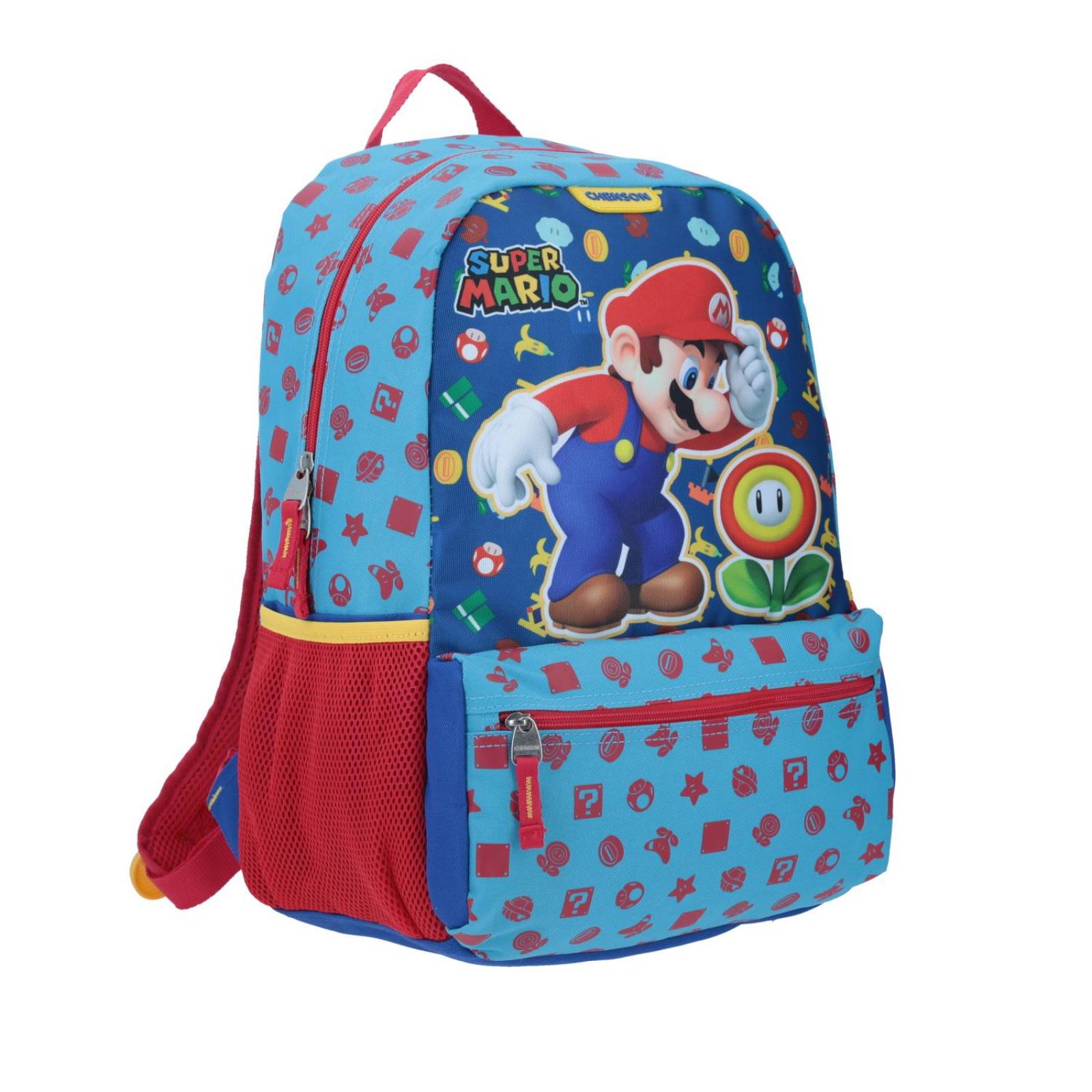 MOCHILA MARIO FLOR DE FUEGO 