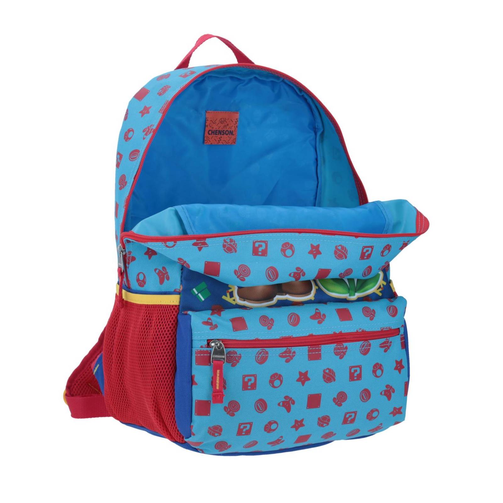 MOCHILA MARIO FLOR DE FUEGO 