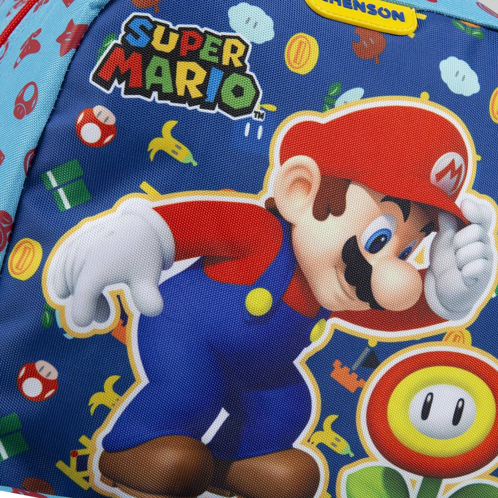 MOCHILA MARIO FLOR DE FUEGO 