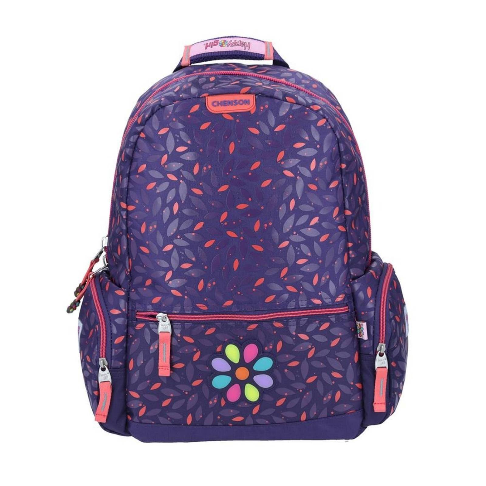 Mochila Grande Chenson Happy Girl Morado Clone 
