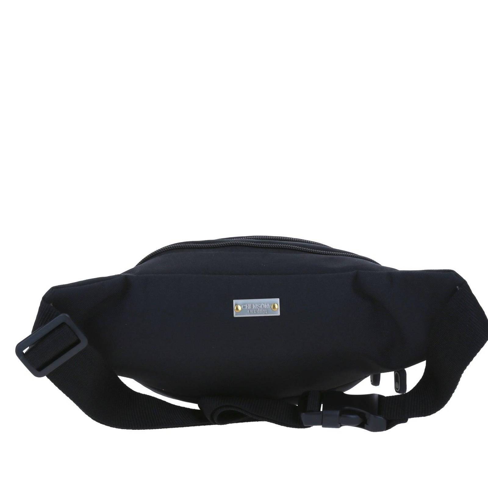 Cangurera Chenson Pro Viaje RAZE Unisex Negro chico doble compartimento