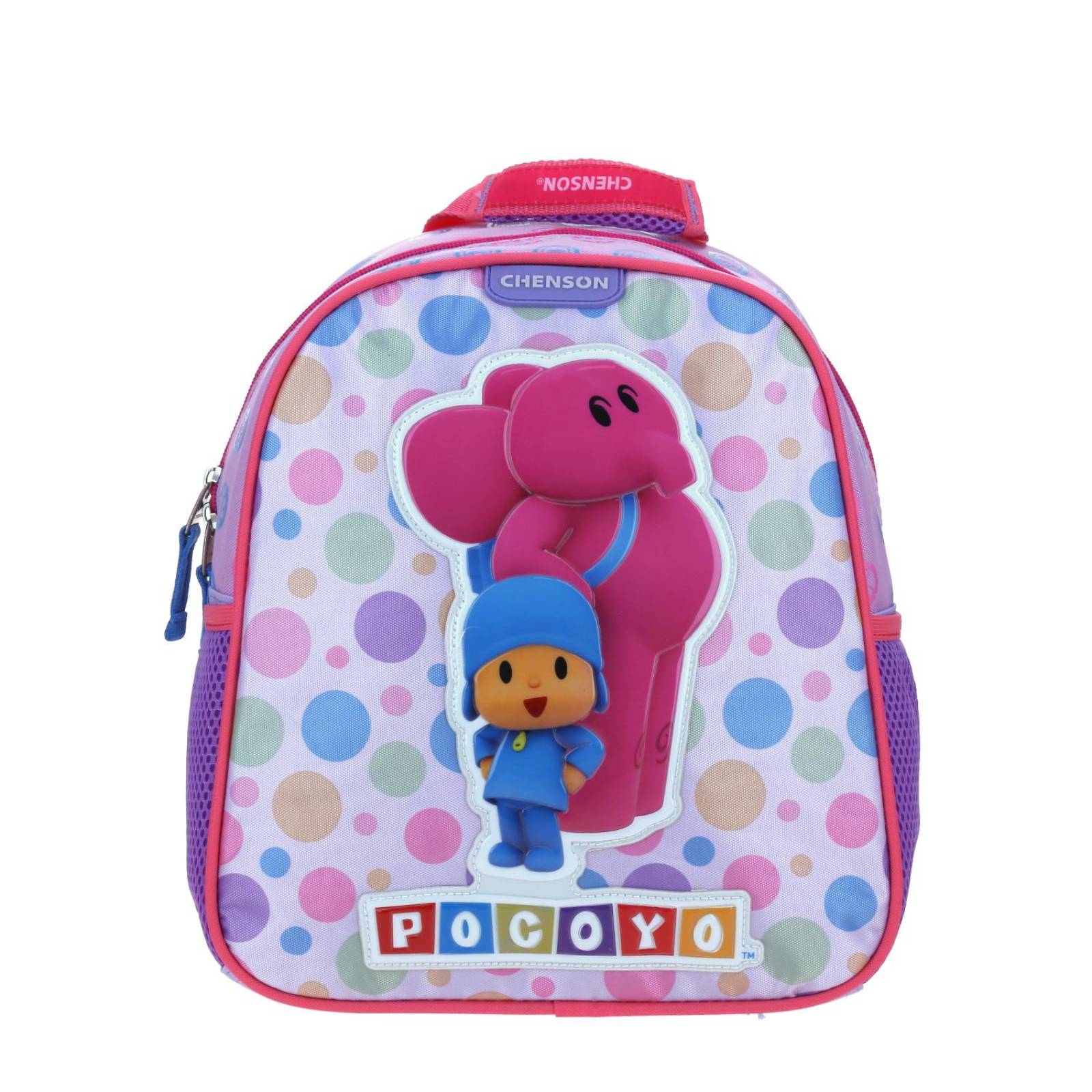 Mochila Chico Violeta Chenson Pocoyo Kinder PAIRCO para niña 