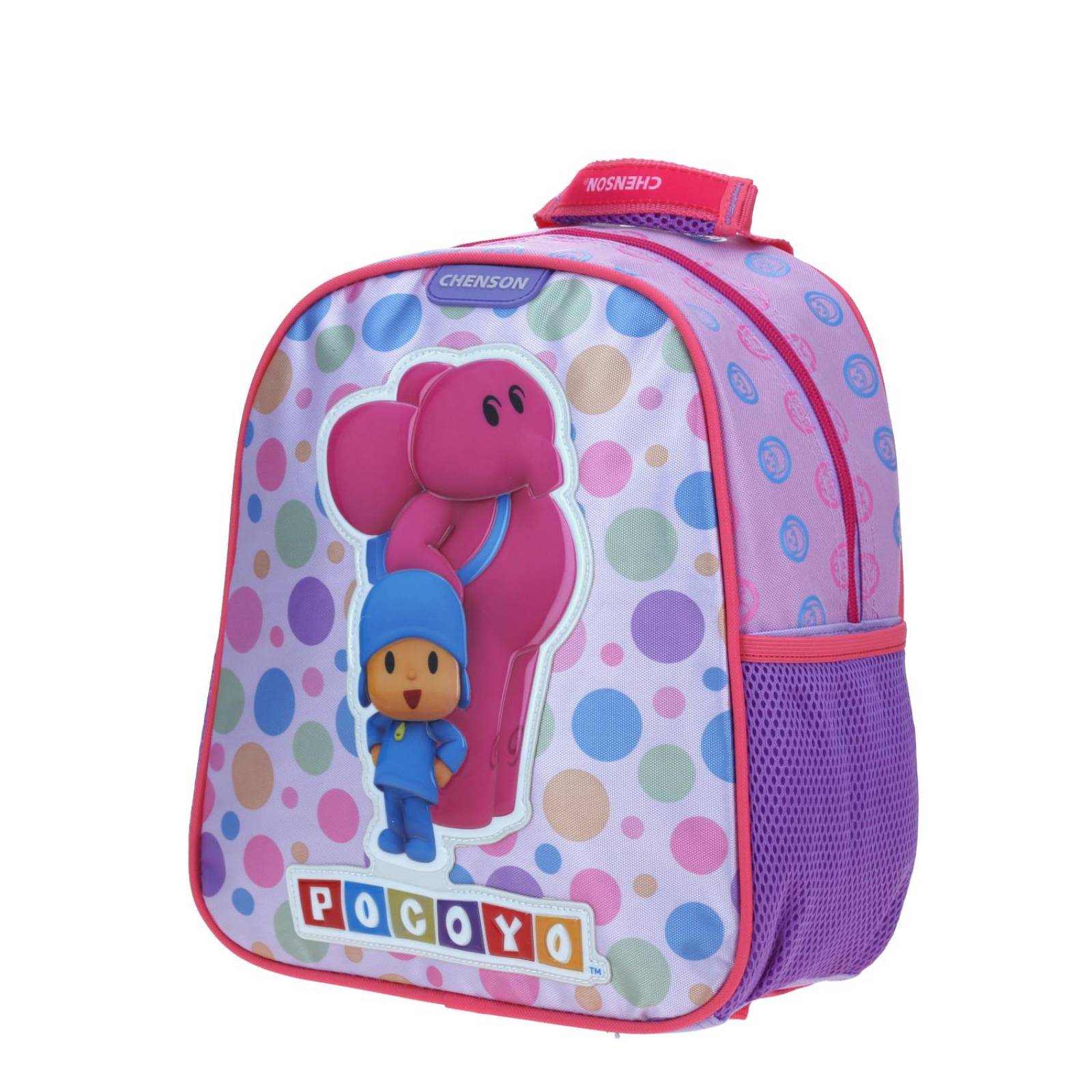 Mochila Chico Violeta Chenson Pocoyo Kinder PAIRCO para niña 