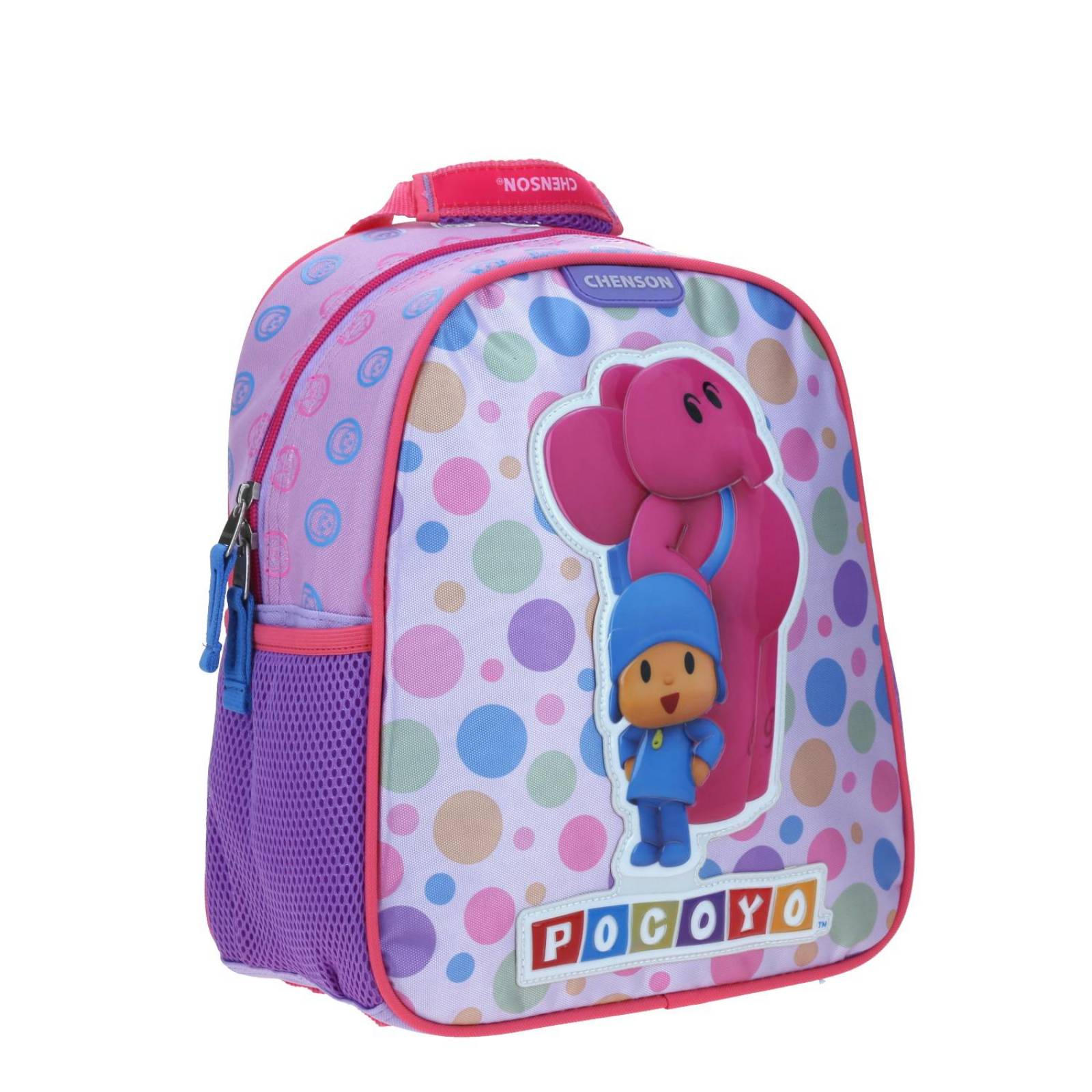 Mochila Chico Violeta Chenson Pocoyo Kinder PAIRCO para niña 