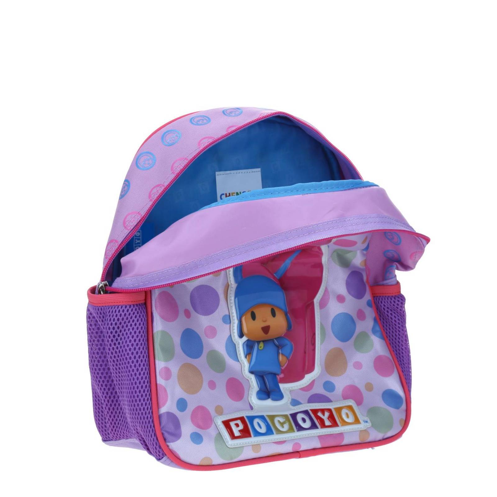 Mochila Chico Violeta Chenson Pocoyo Kinder PAIRCO para niña 