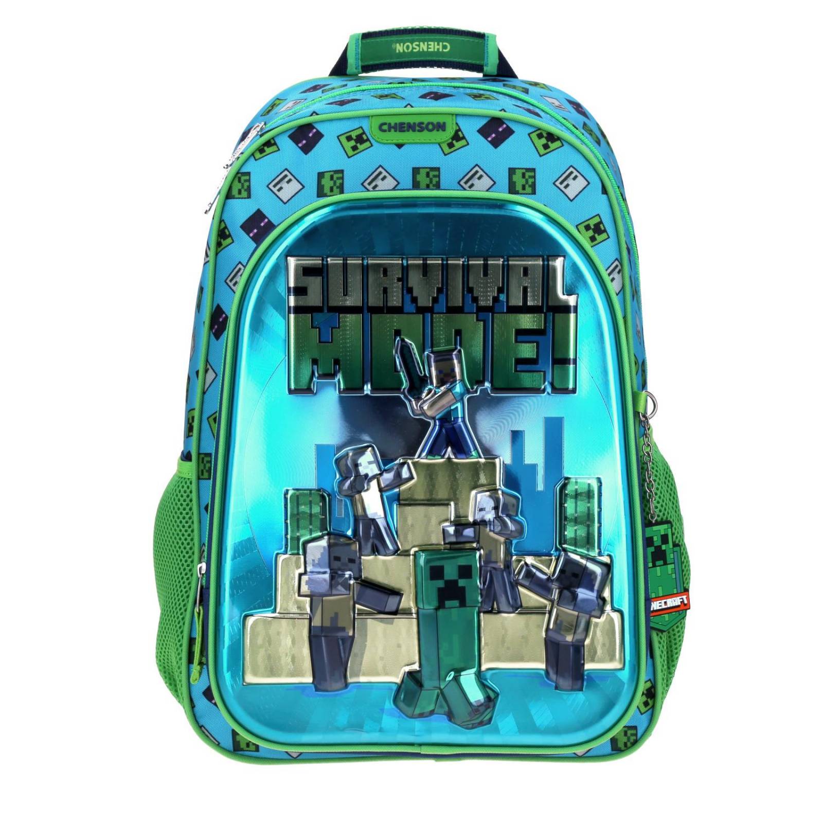 Mochila Grande Azul Chenson Minecraft Primaria SORV para niño 