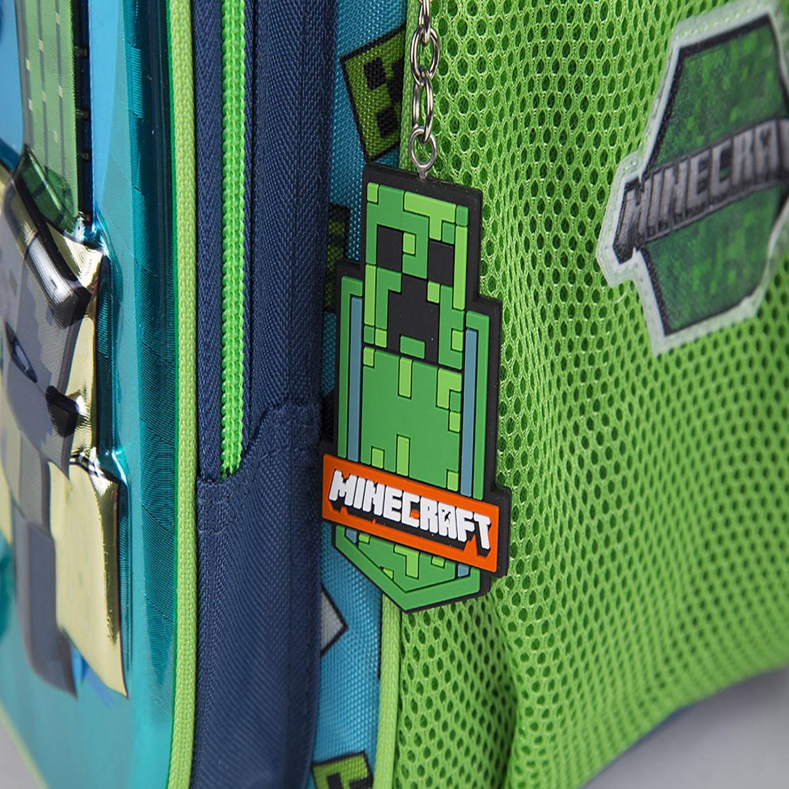 Mochila Grande Azul Chenson Minecraft Primaria SORV para niño 