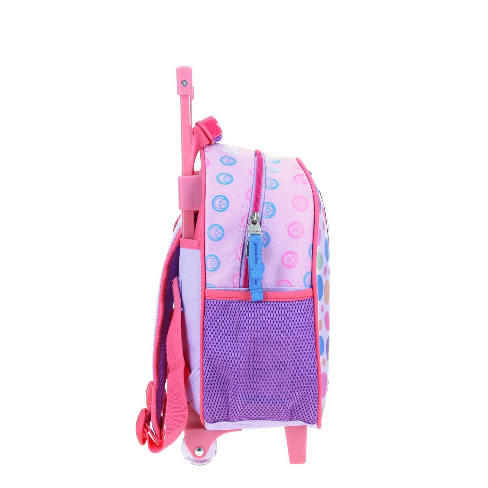 Mochila con Ruedas Chico Violeta Chenson Pocoyo Kinder PAIRCO para niña