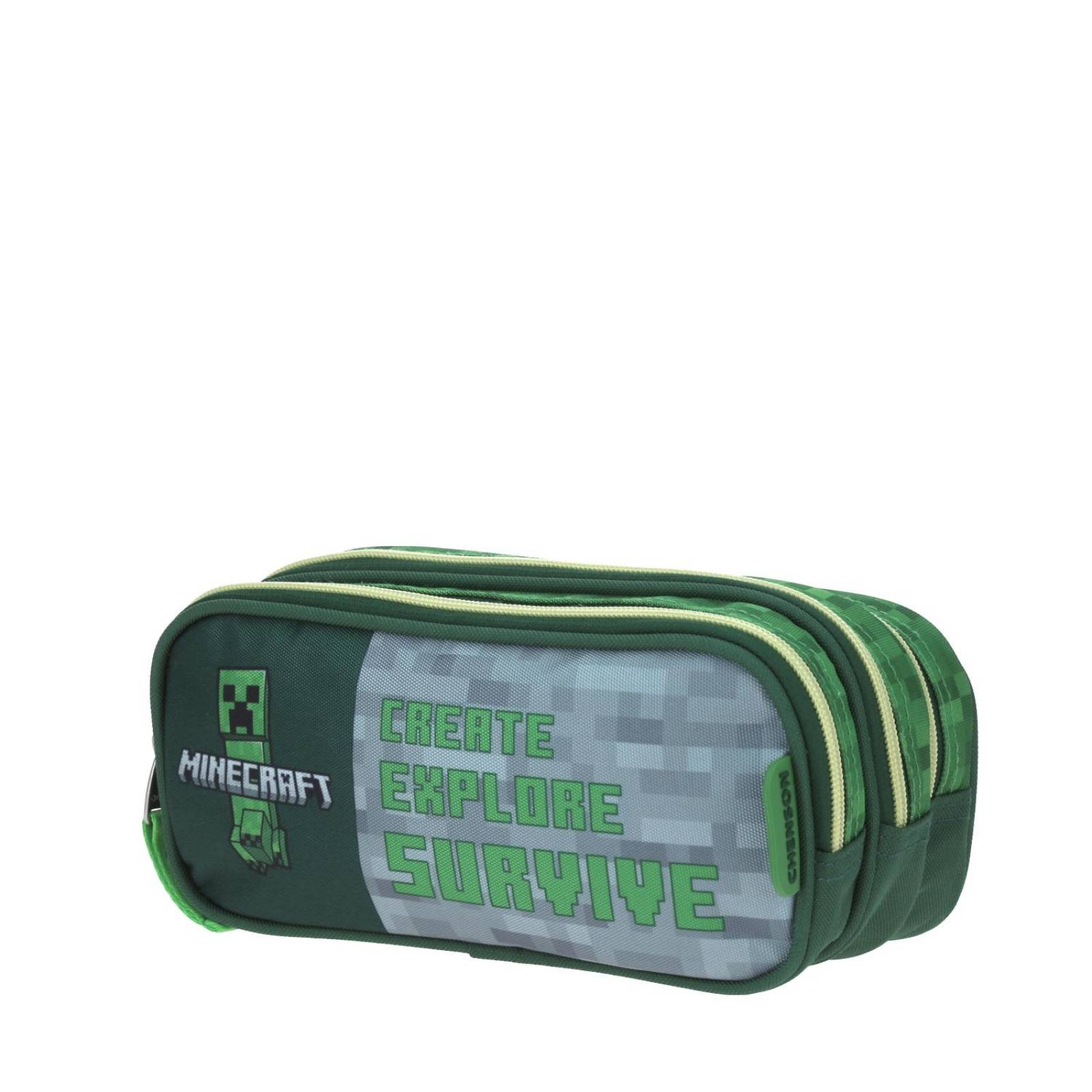 Lapicera Chico Verde Chenson Minecraft Primaria CES para niño