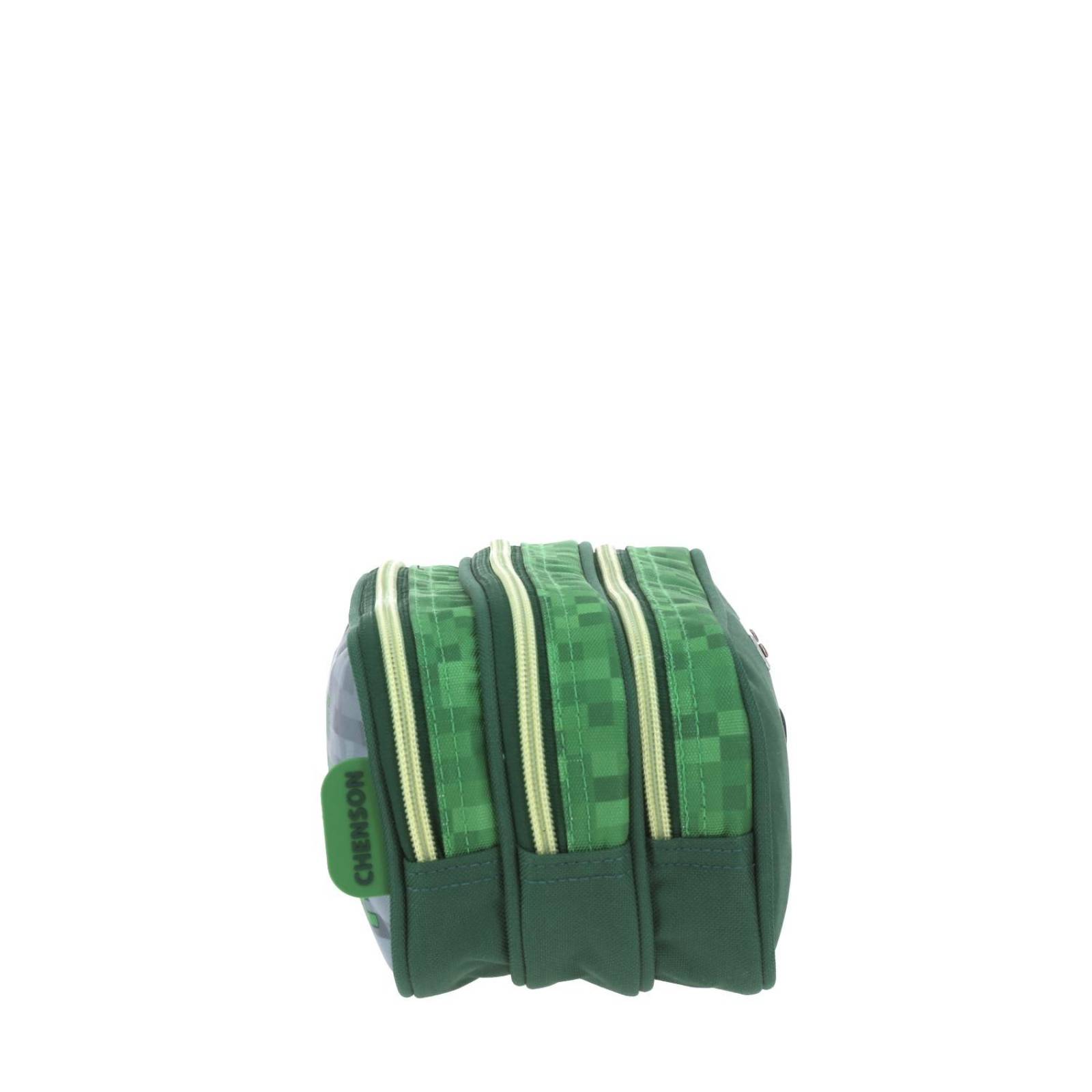 Lapicera Chico Verde Chenson Minecraft Primaria CES para niño