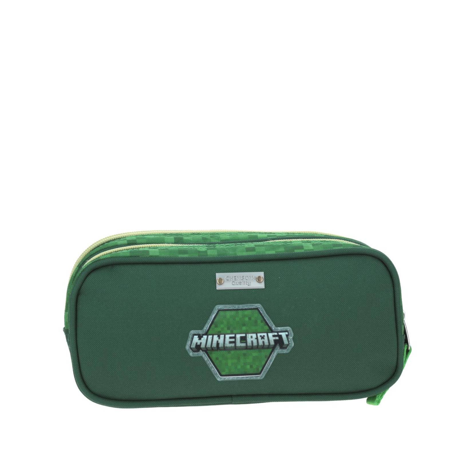 Lapicera Chico Verde Chenson Minecraft Primaria CES para niño