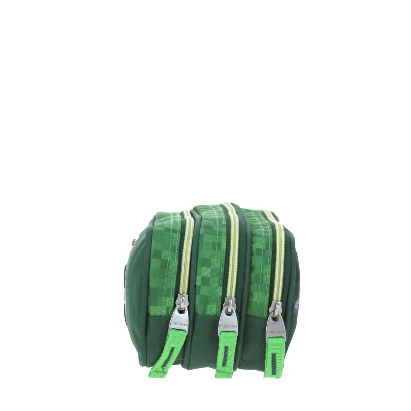 Lapicera Chico Verde Chenson Minecraft Primaria CES para niño