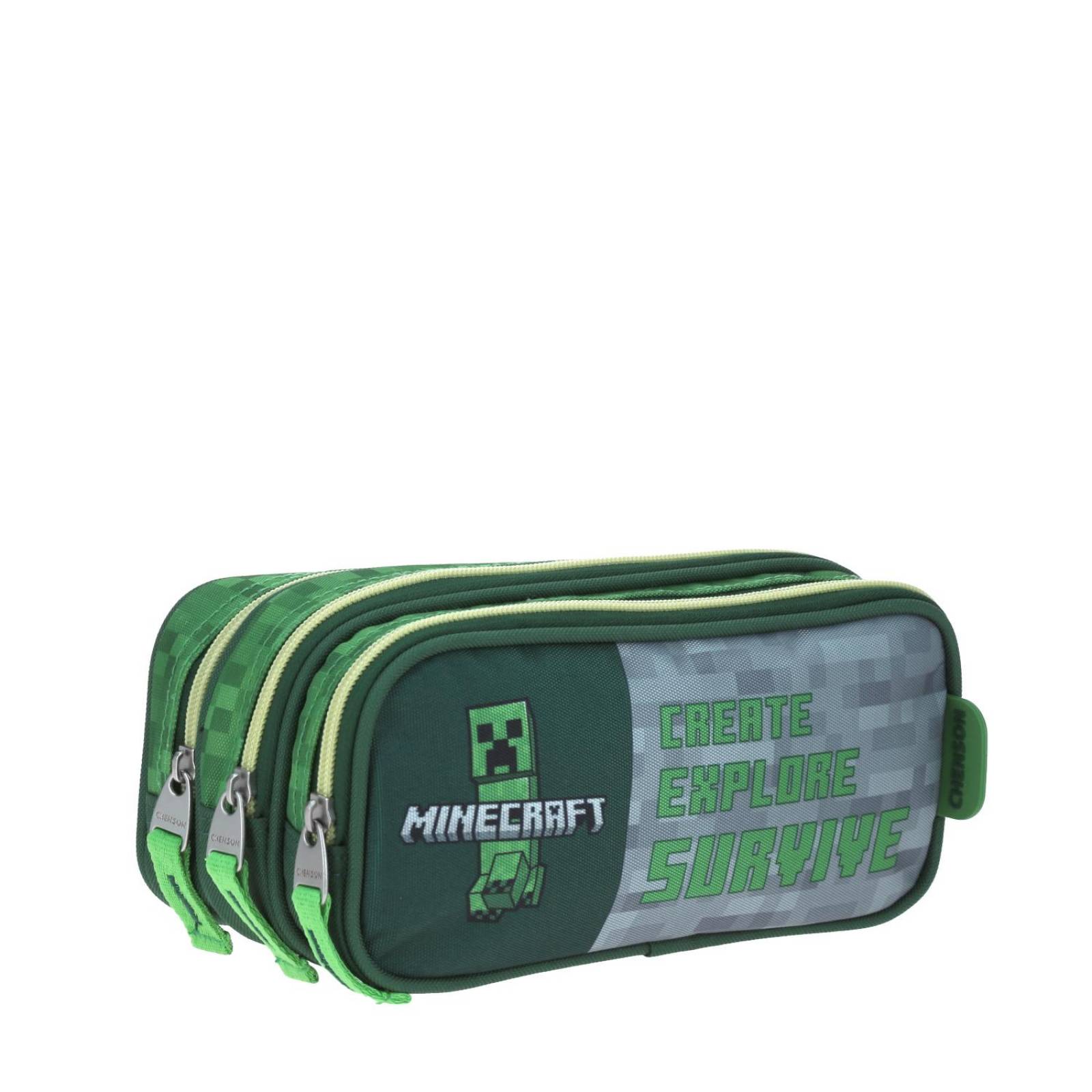 Lapicera Chico Verde Chenson Minecraft Primaria CES para niño