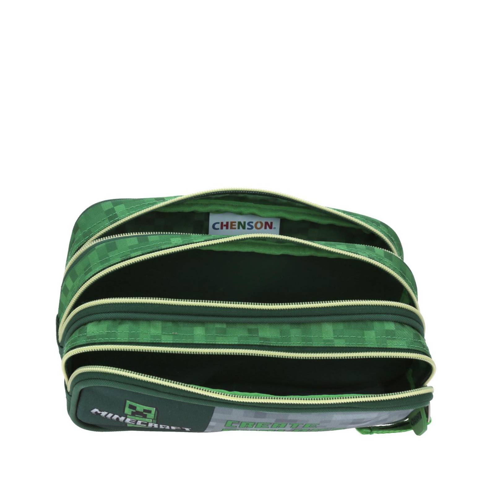 Lapicera Chico Verde Chenson Minecraft Primaria CES para niño