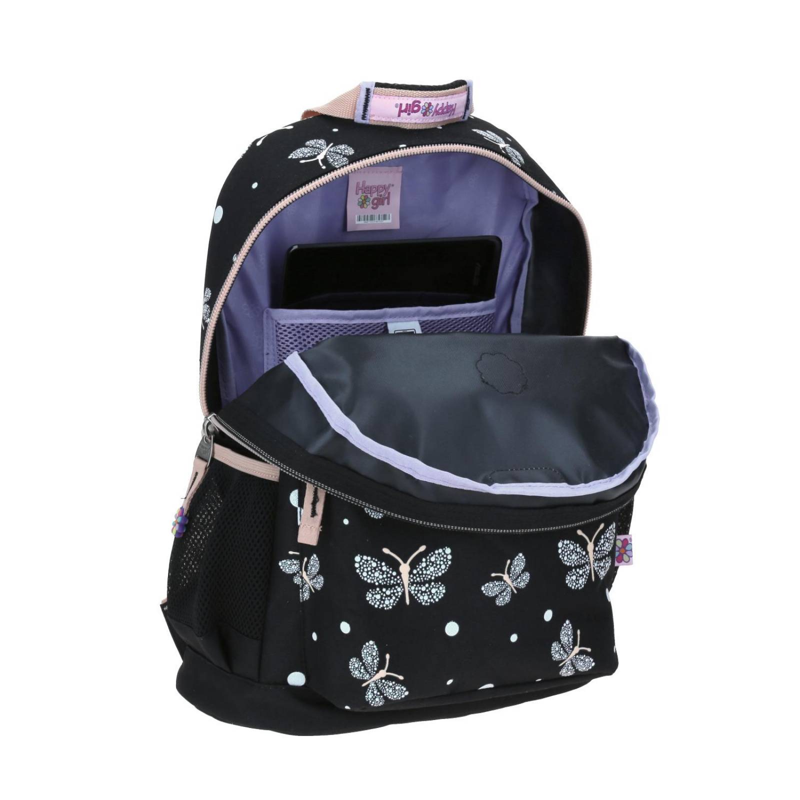 Mochila Grande Negro Chenson Happy Girl Primaria TANYE para niña Porta tablet de hasta 10". 