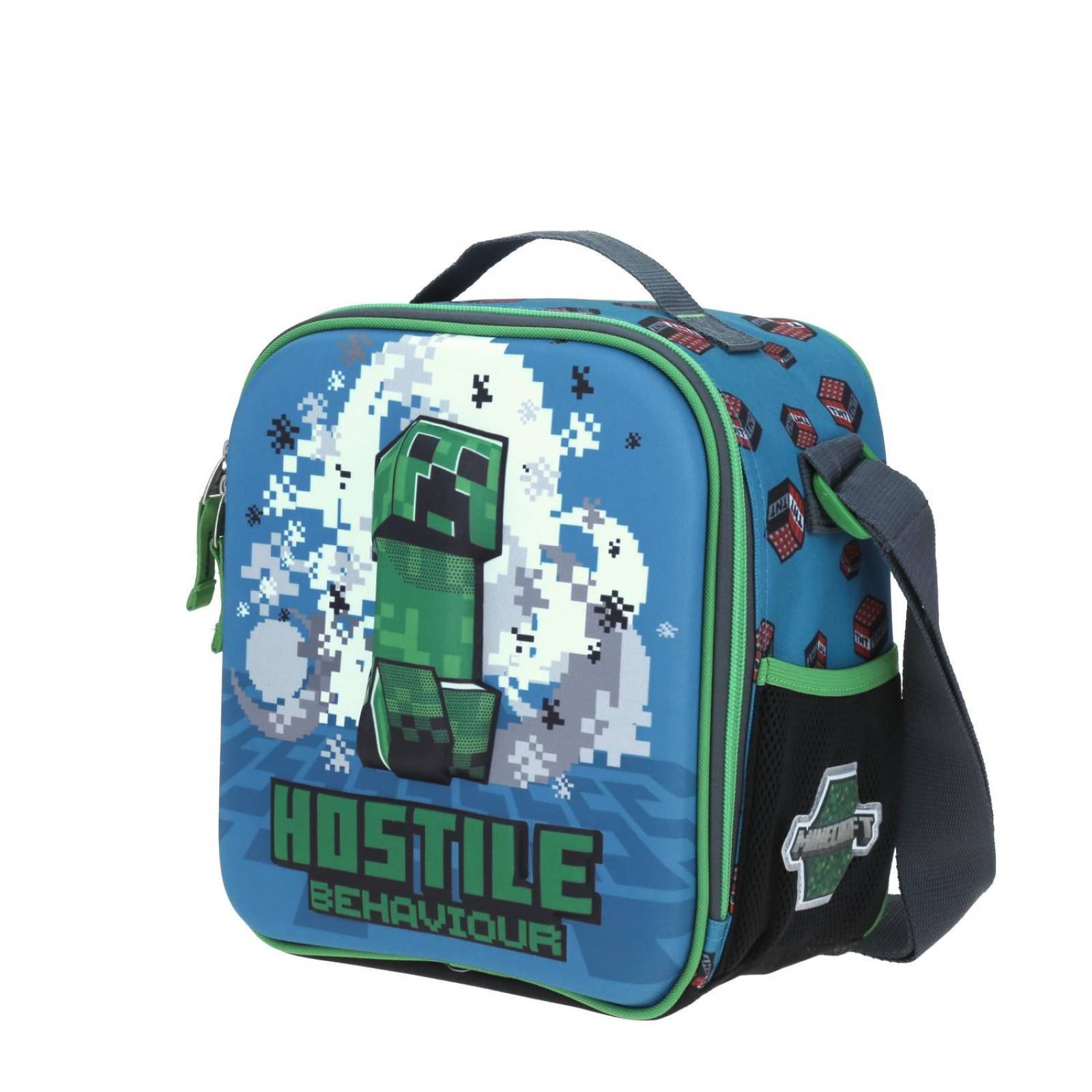 Lonchera Chico Azul Chenson Minecraft Primaria JOLLYZA para niño 