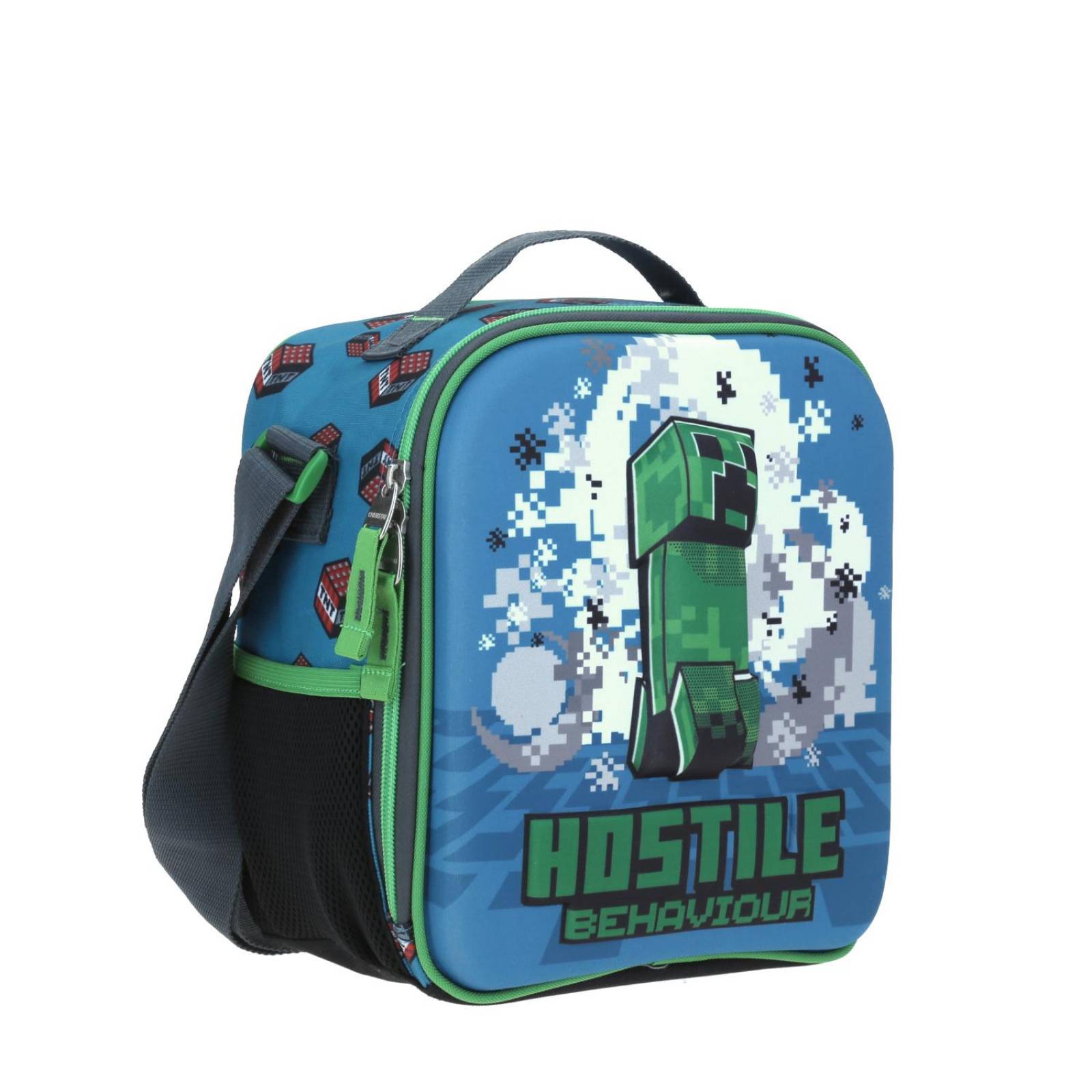 Lonchera Chico Azul Chenson Minecraft Primaria JOLLYZA para niño 