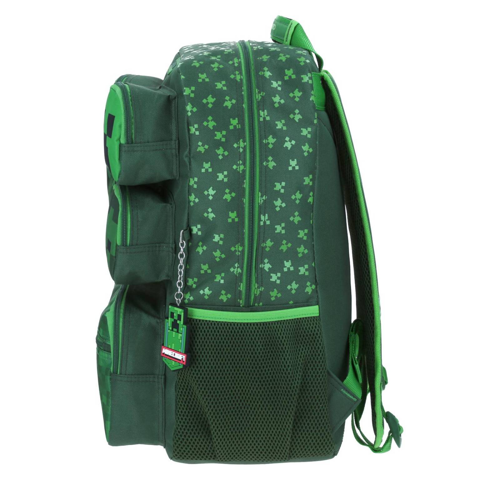 Mochila Grande Verde Chenson Minecraft Primaria BROCK para niño 