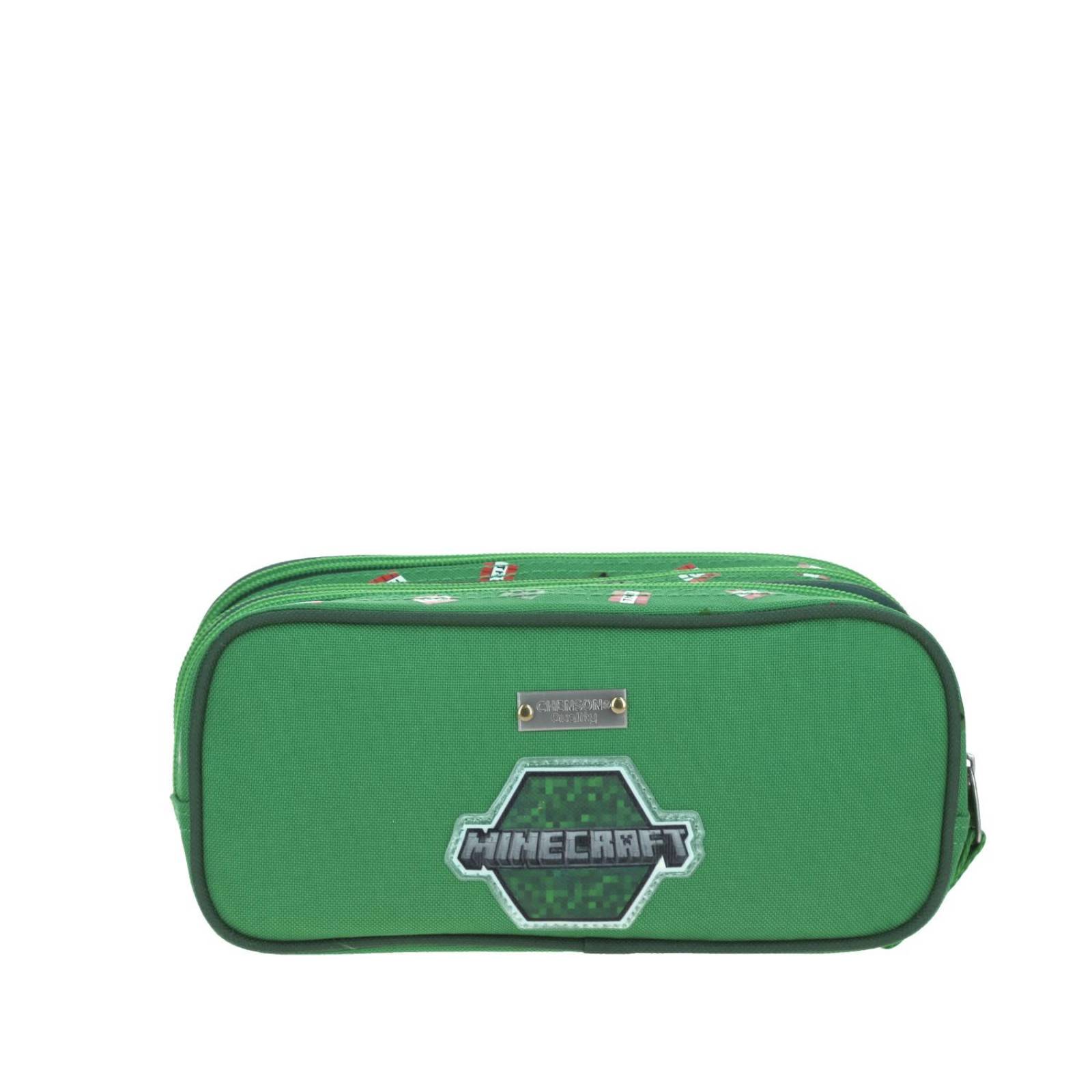 Lapicera Chico Verde Chenson Minecraft Primaria FAIGT para niño 