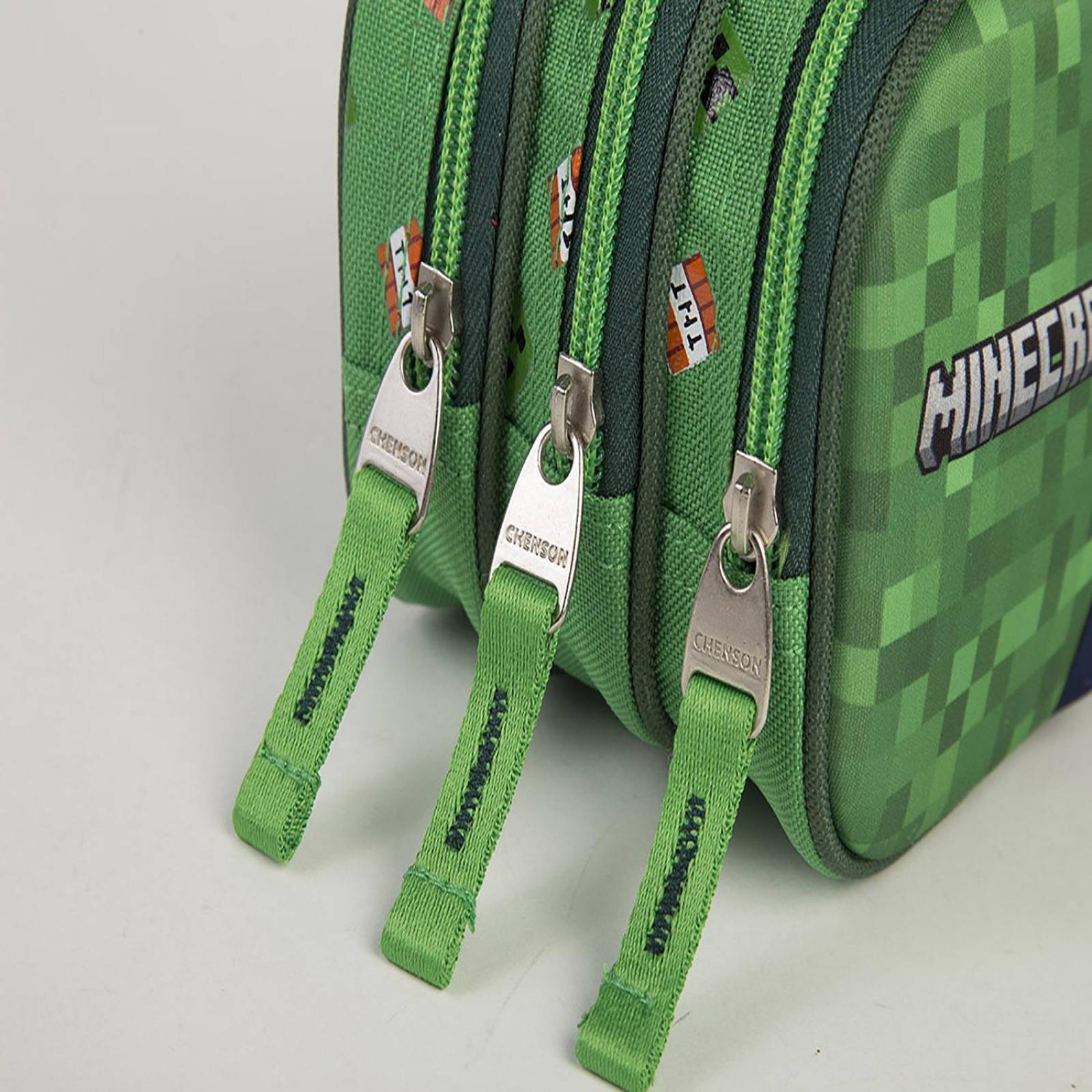 Lapicera Chico Verde Chenson Minecraft Primaria FAIGT para niño 